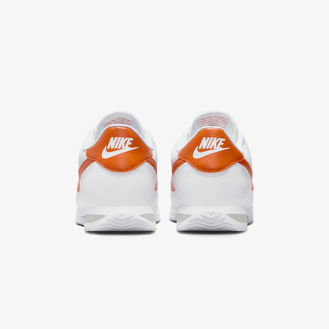 Nike CORTEZ { WHITE/CAMPFIRE ORANGE-JADE HORIZON