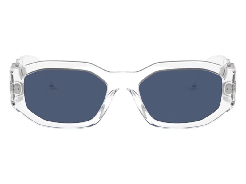 Versace Oval Sunglasses Deep Blue Crystal (VE4361 148/80)