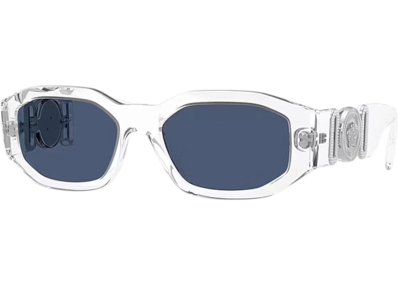 Versace Oval Sunglasses Deep Blue Crystal (VE4361 148/80)