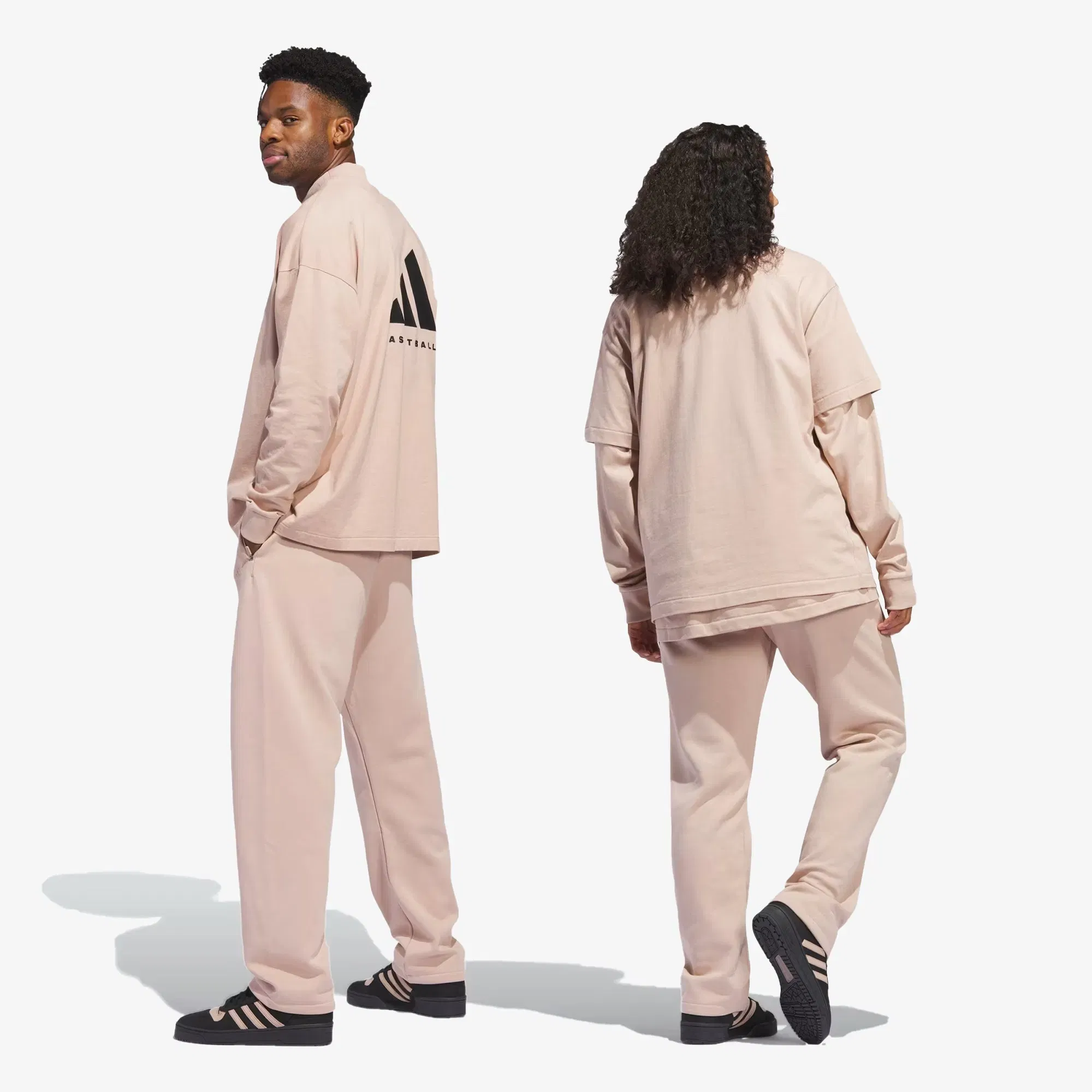 Adidas Originals BASKETBALL SWEAT PANT { ASH PEARL