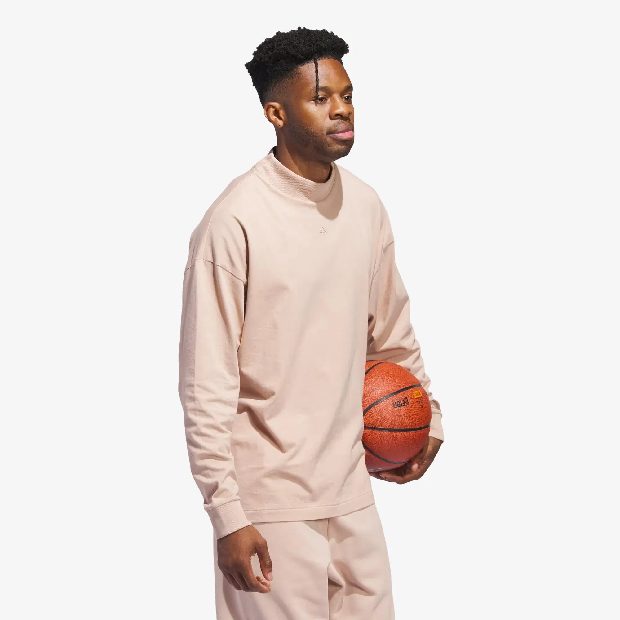 Adidas BASKETBALL T-Shirt { ASH PEARL
