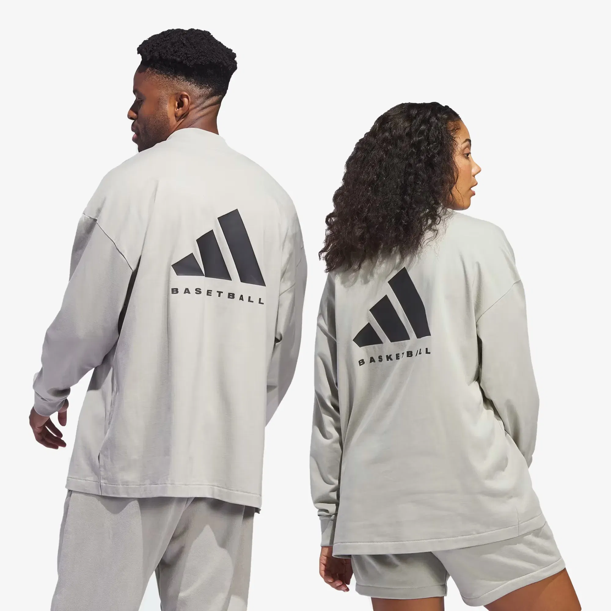 Adidas BASKETBALL Long Sleeve T-Shirt { SESAME