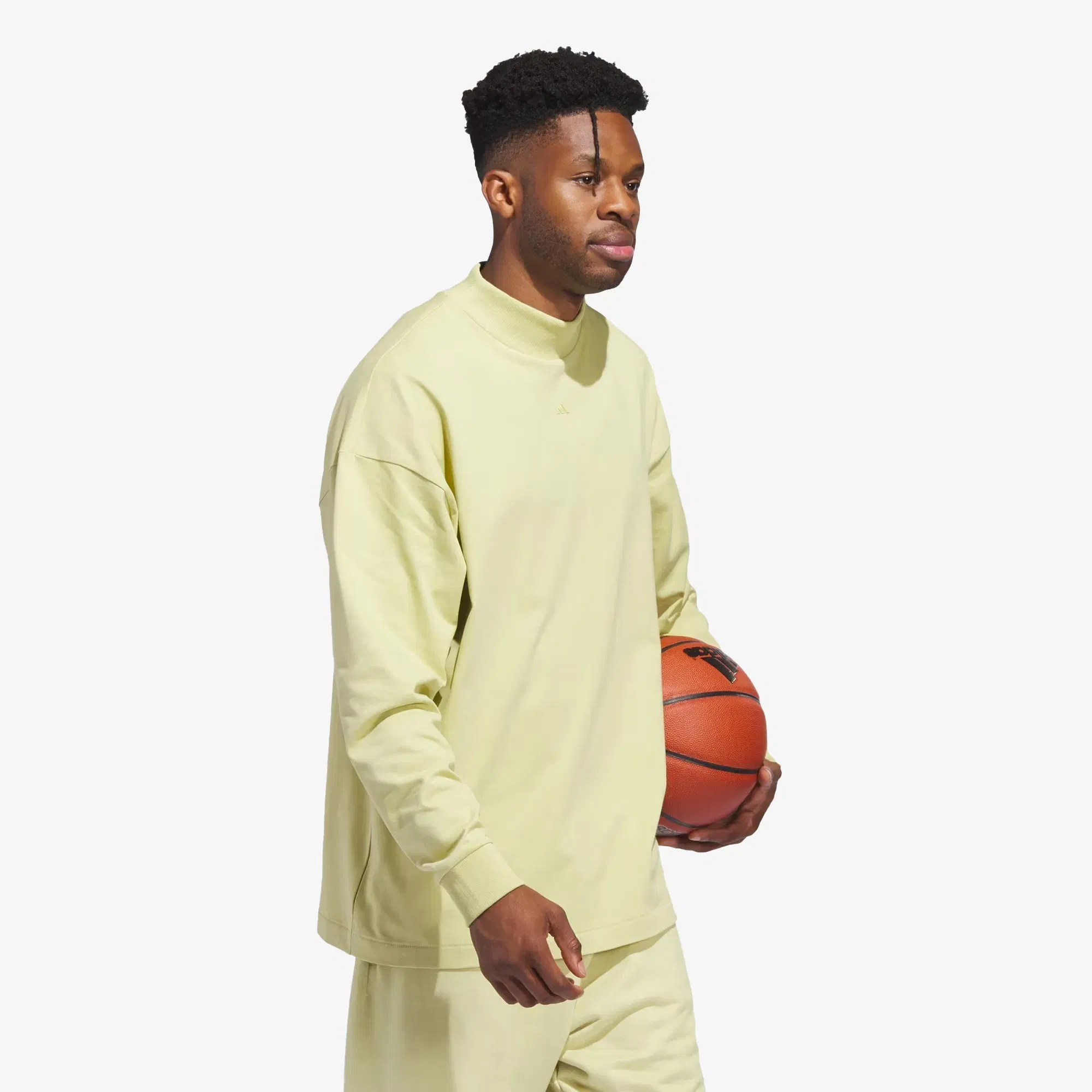 Adidas BASKETBALL Long Sleeve T-Shirt { HALO GOLD