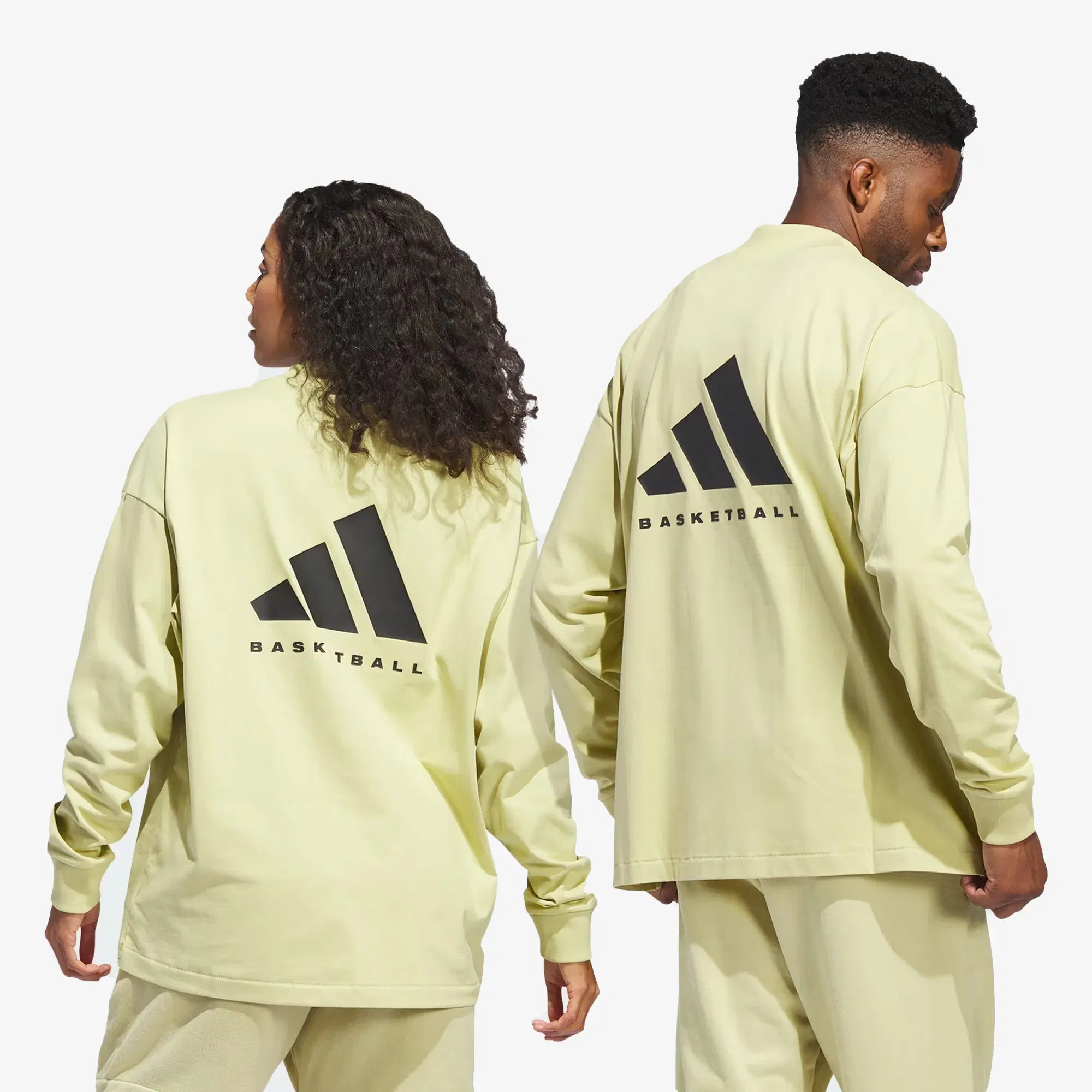 Adidas BASKETBALL Long Sleeve T-Shirt { HALO GOLD