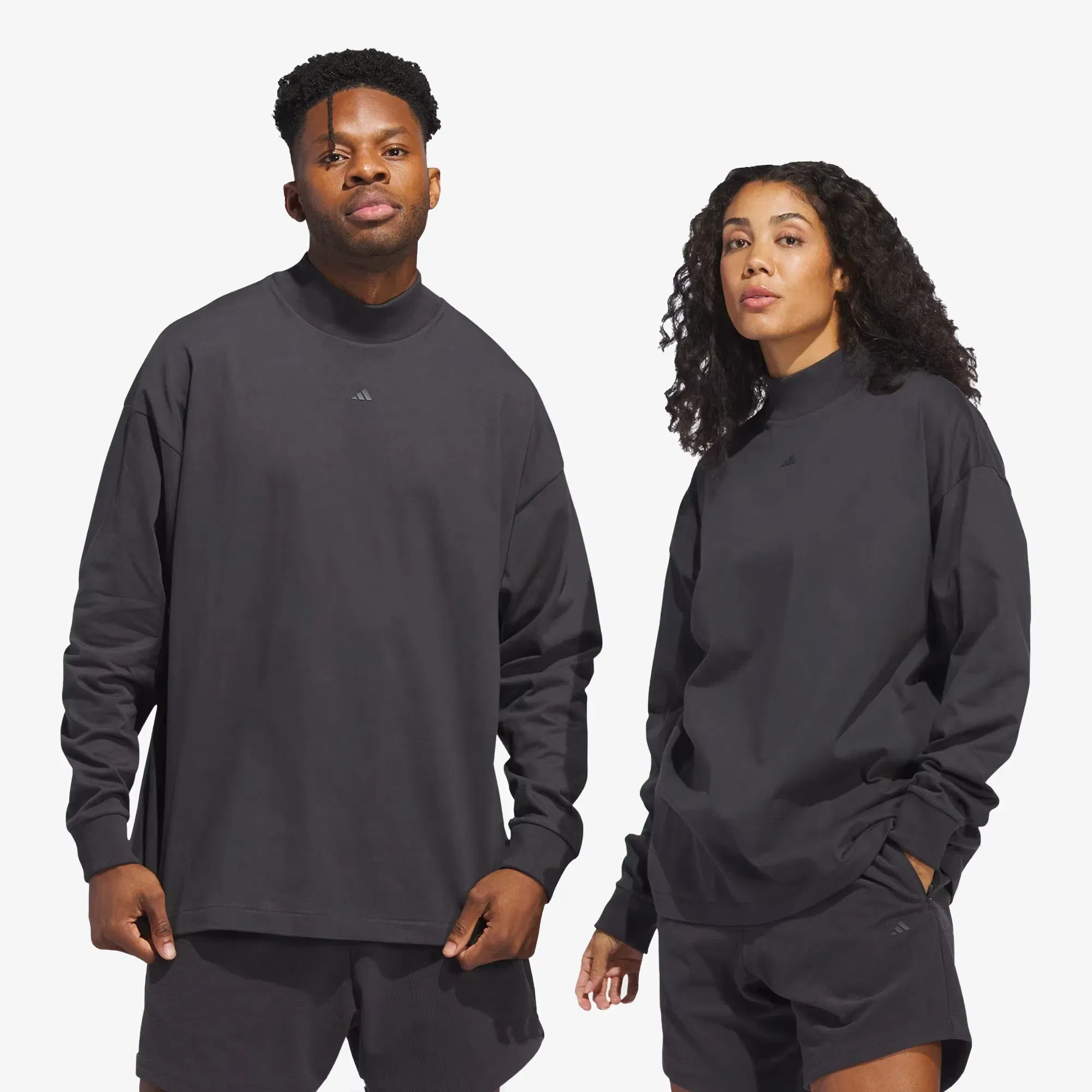 Adidas BASKETBALL Long Sleeve T-Shirt { CARBON