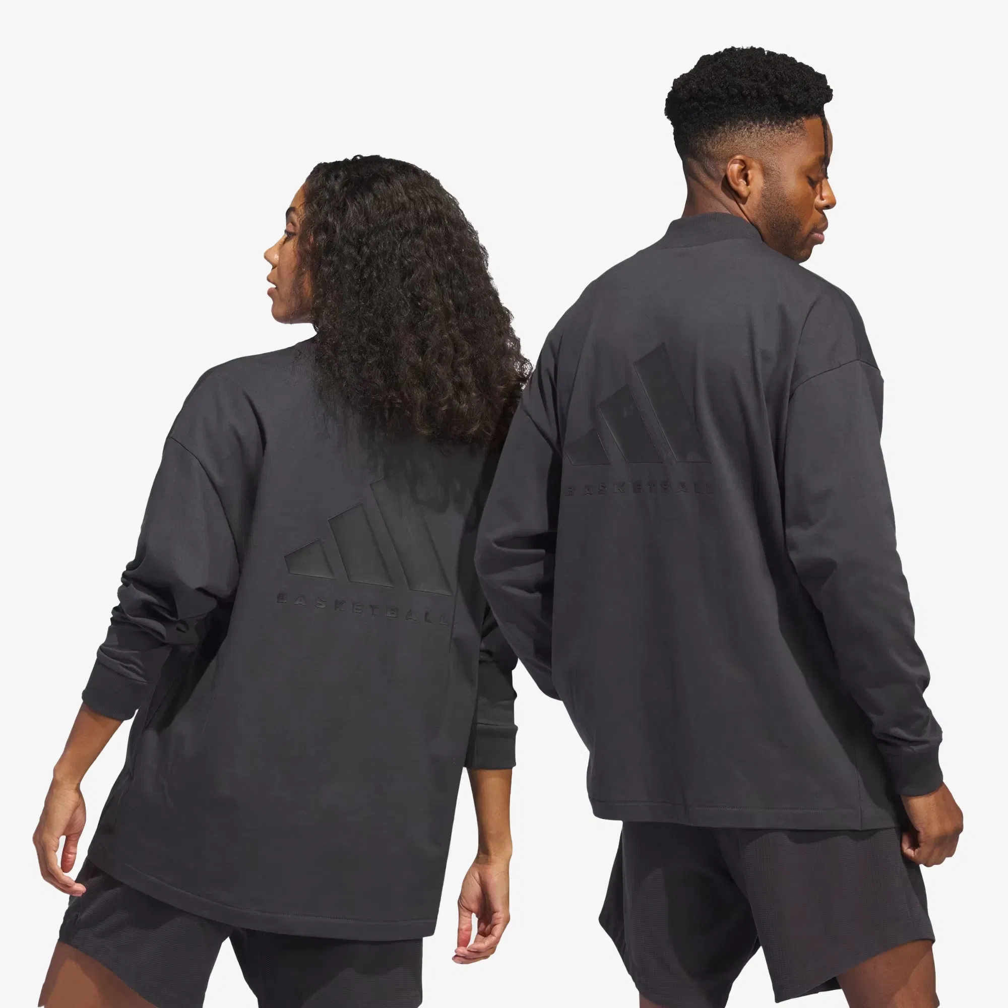 Adidas BASKETBALL Long Sleeve T-Shirt { CARBON