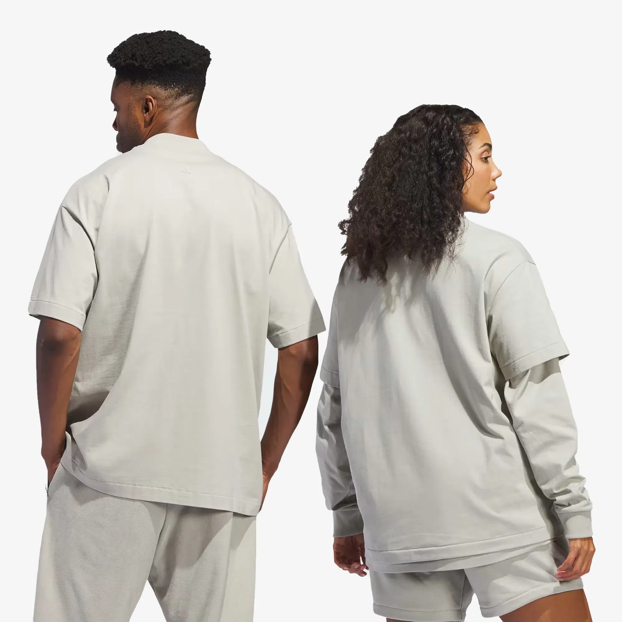 Adidas BASKETBALL T-Shirt { SESAME/SESAME