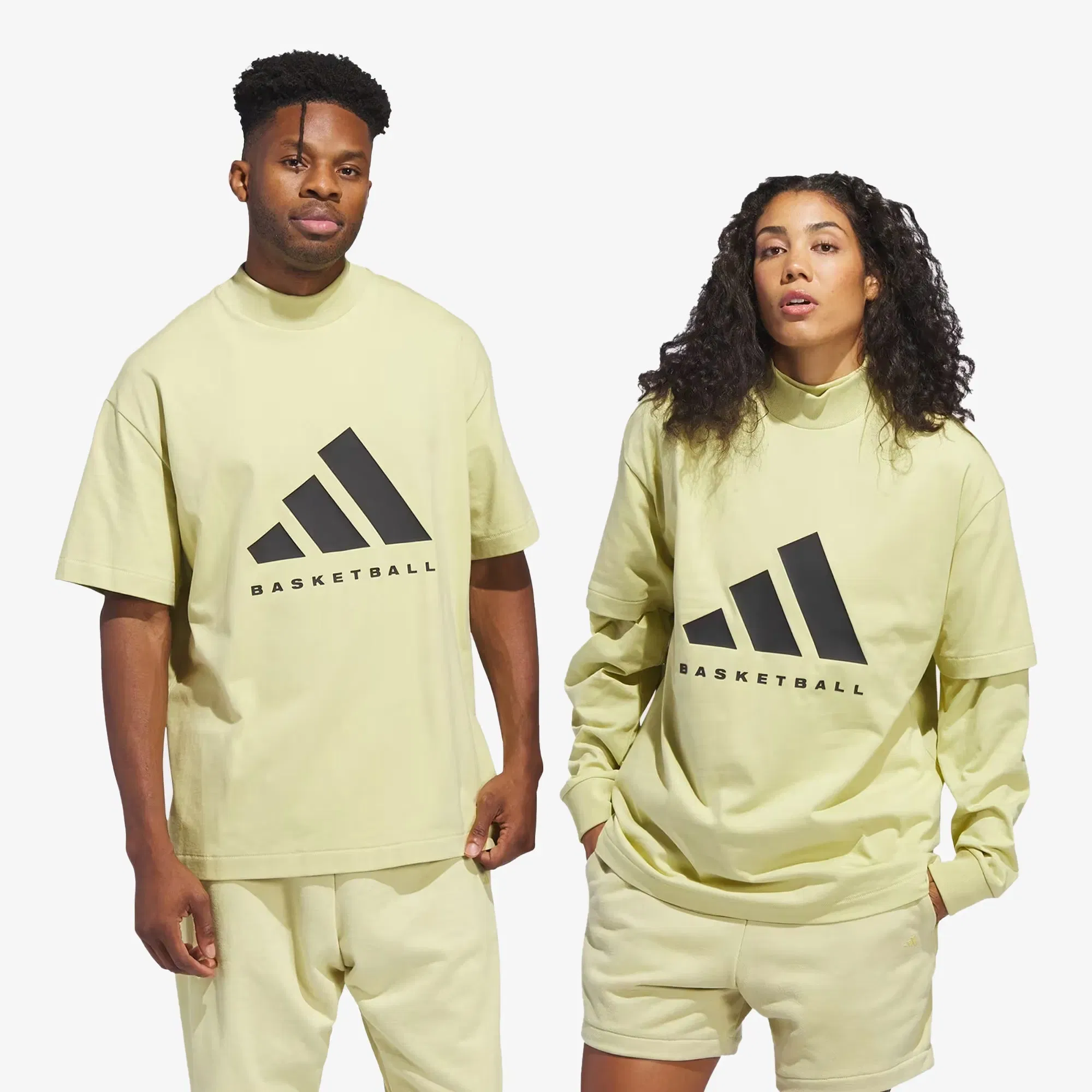 Adidas BASKETBALL T-Shirt { HALO GOLD/HALO GOLD