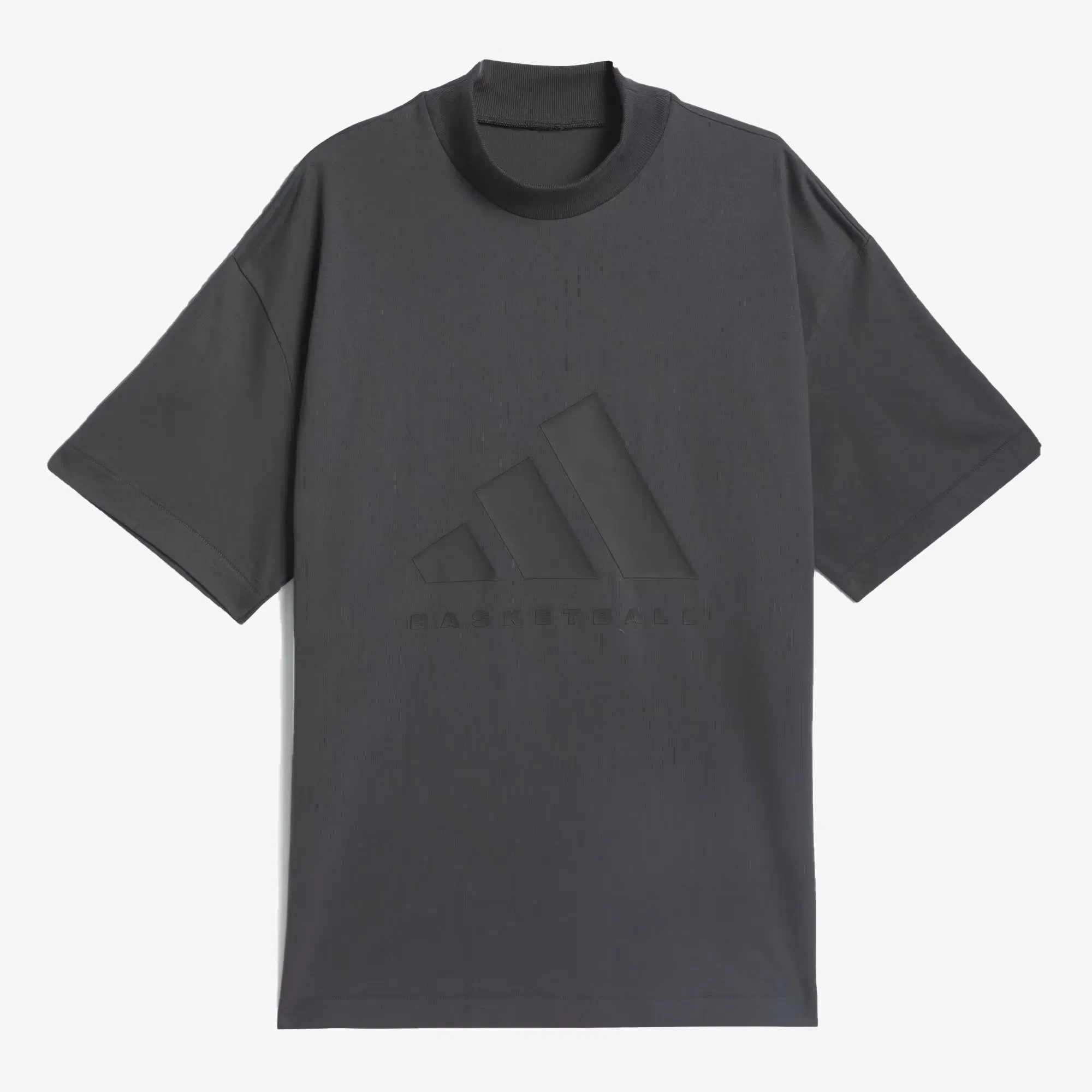 Adidas BASKETBALL TEEE { CARBON/CARBON