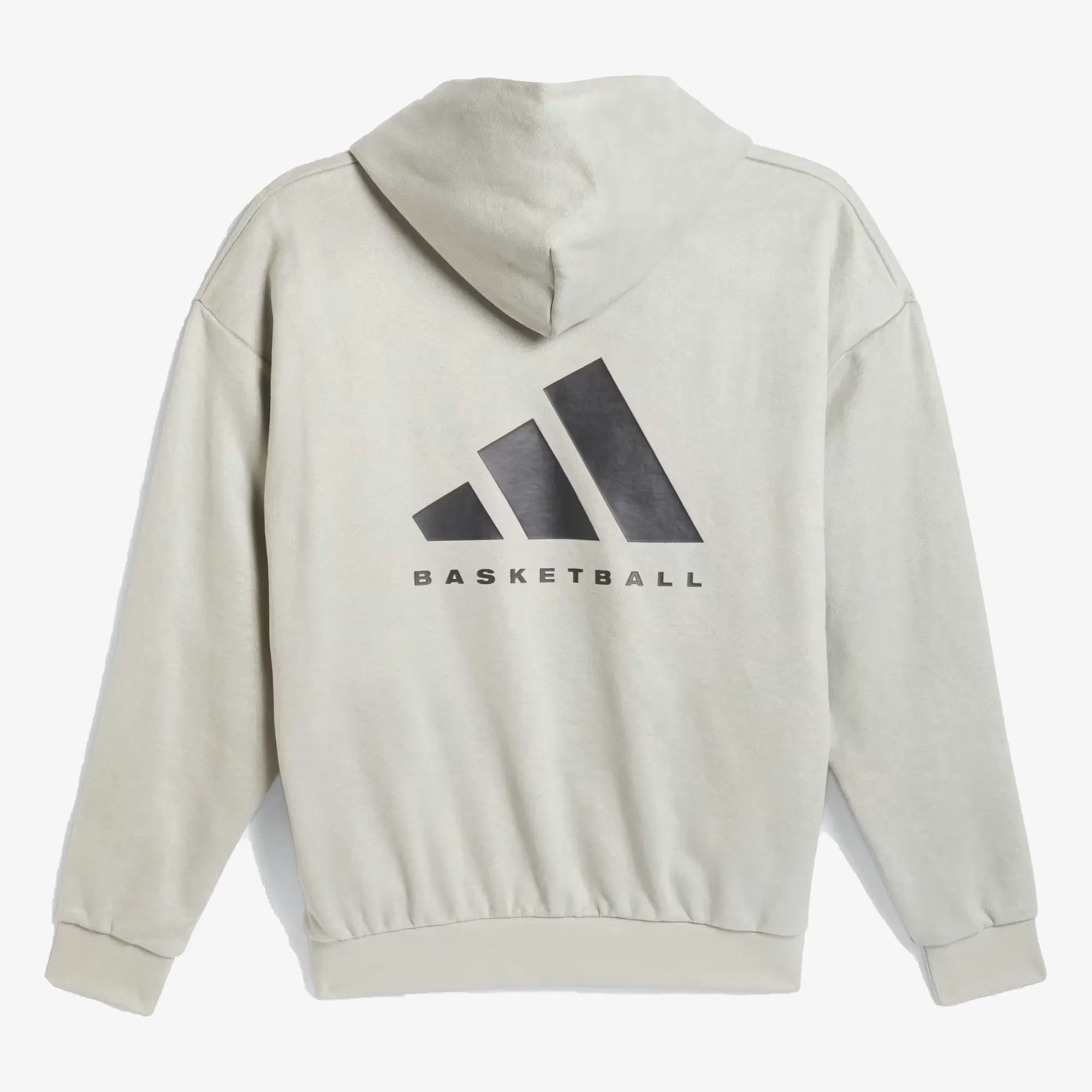 Adidas Originals BASKETBALL SUEDED HOODIE { SESAME