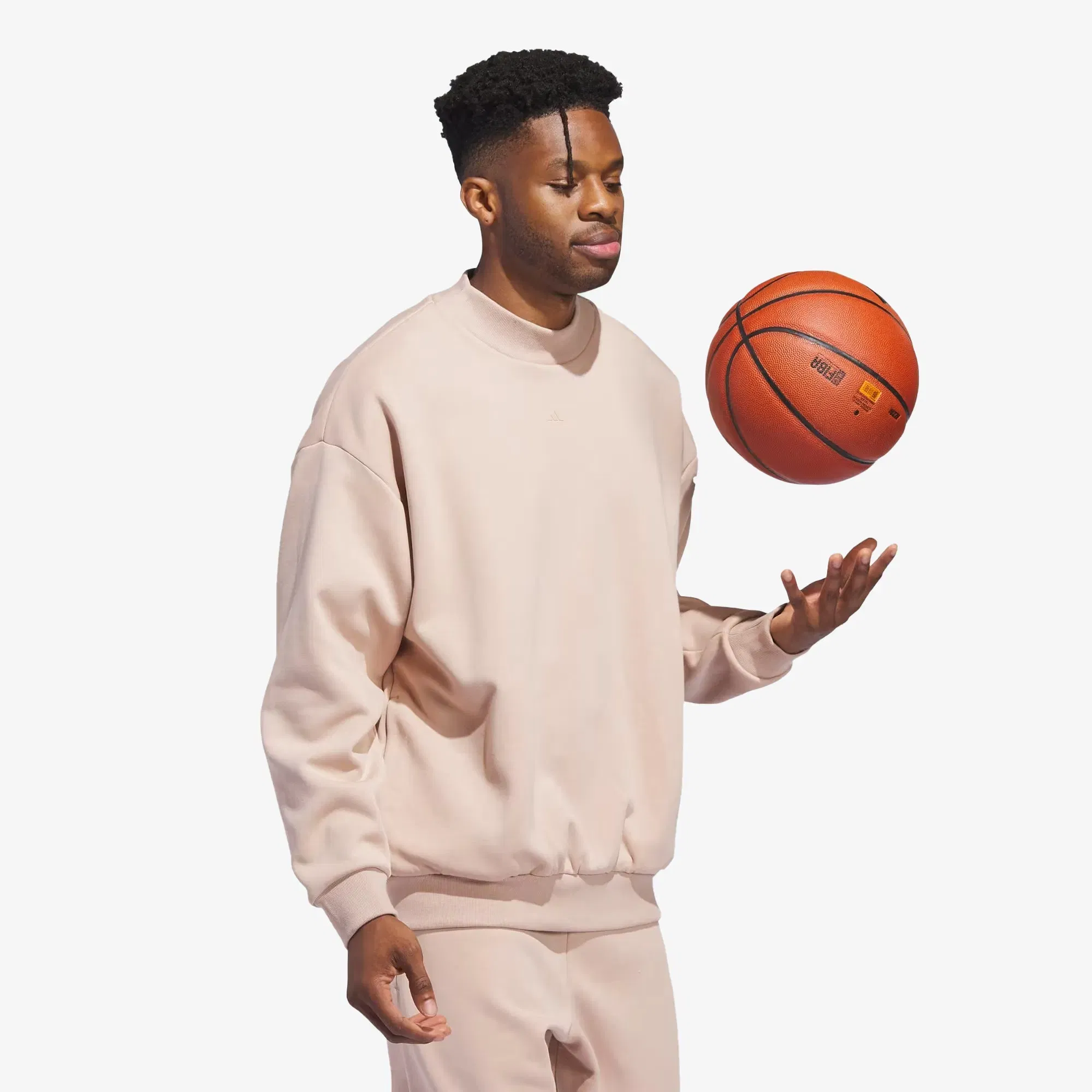 Adidas Originals BASKETBALL CREW SWEATSHIRT { ASH PERAL