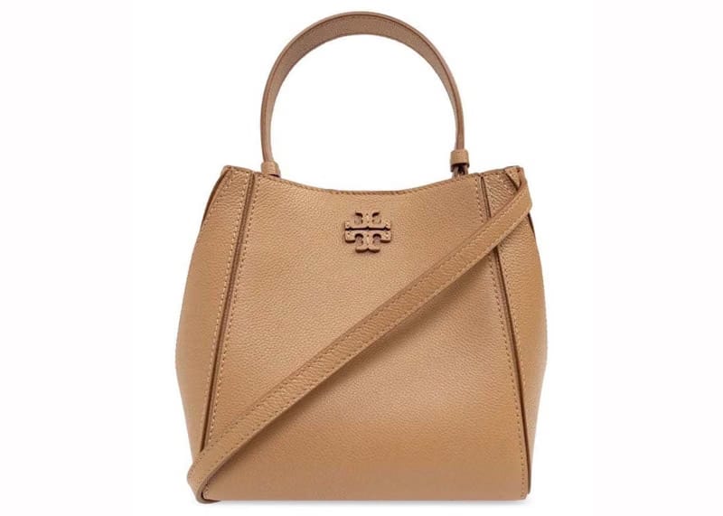 Tory Burch McGraw Small Bucket Bag Tiramisu