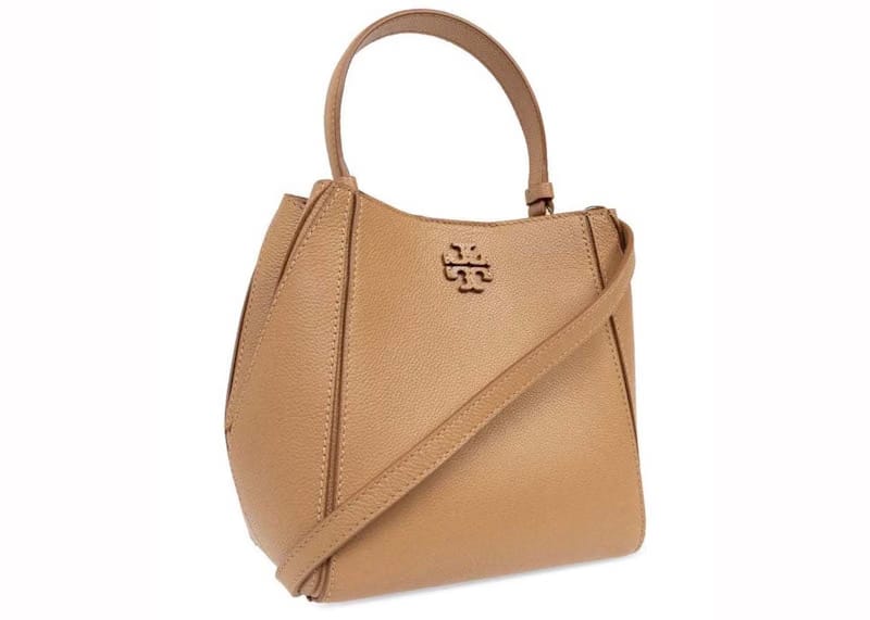 Tory Burch McGraw Small Bucket Bag Tiramisu
