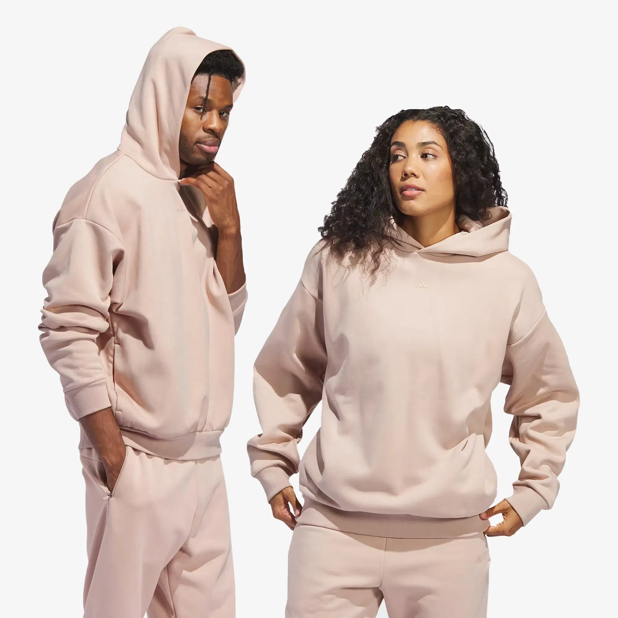 Adidas Originals BASKETBALL HOODIE { ASH PEARL