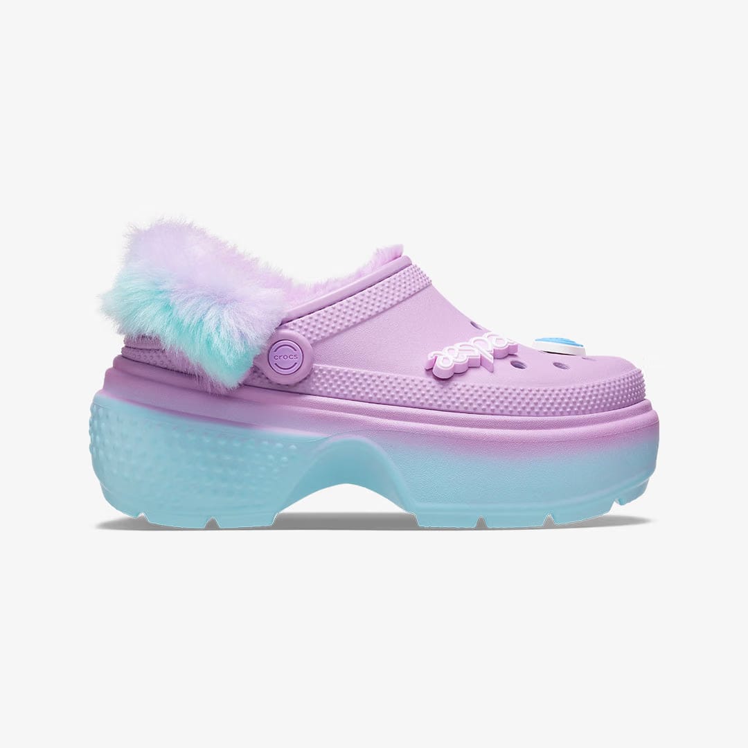 Crocs X AESPA STOMP LINED CLOG { ICE BLUE