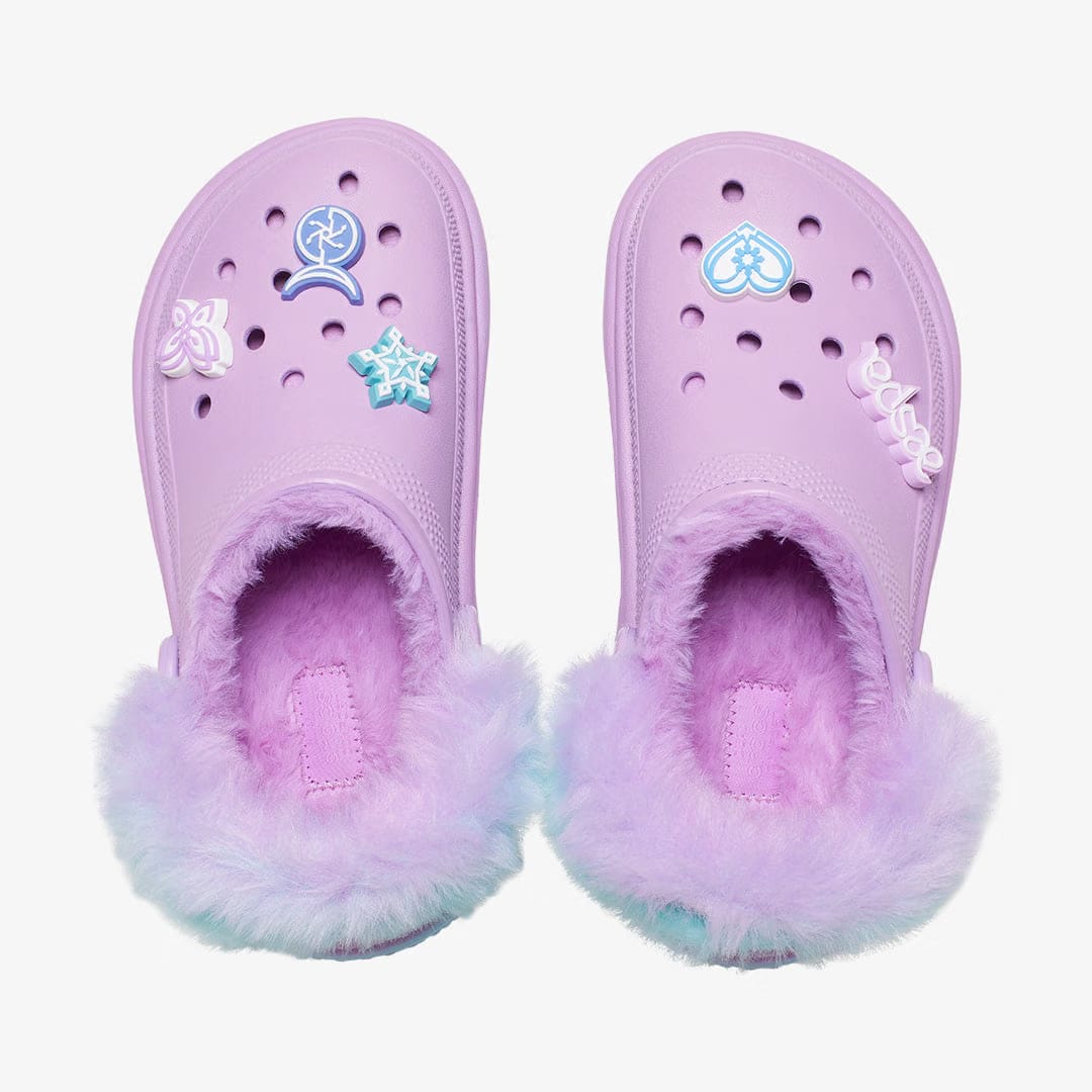Crocs X AESPA STOMP LINED CLOG { ICE BLUE