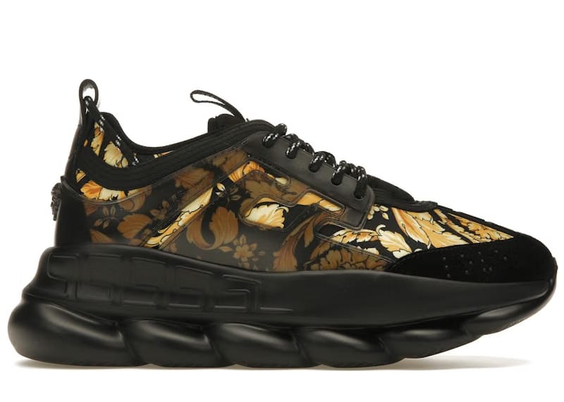 Versace Chain Reaction Central Greek Key Print Black