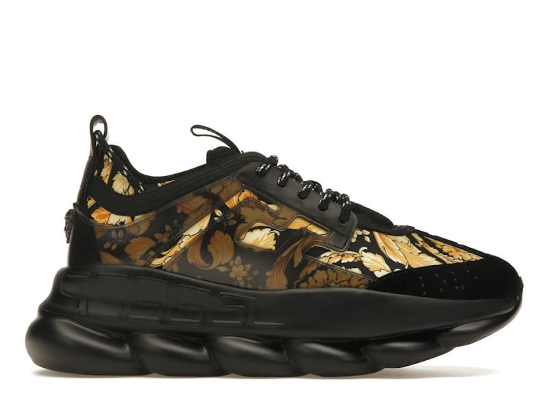 Versace Chain Reaction Central Greek Key Print Black