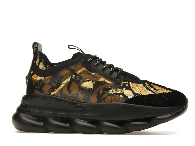 Versace Chain Reaction Central Greek Key Print Black