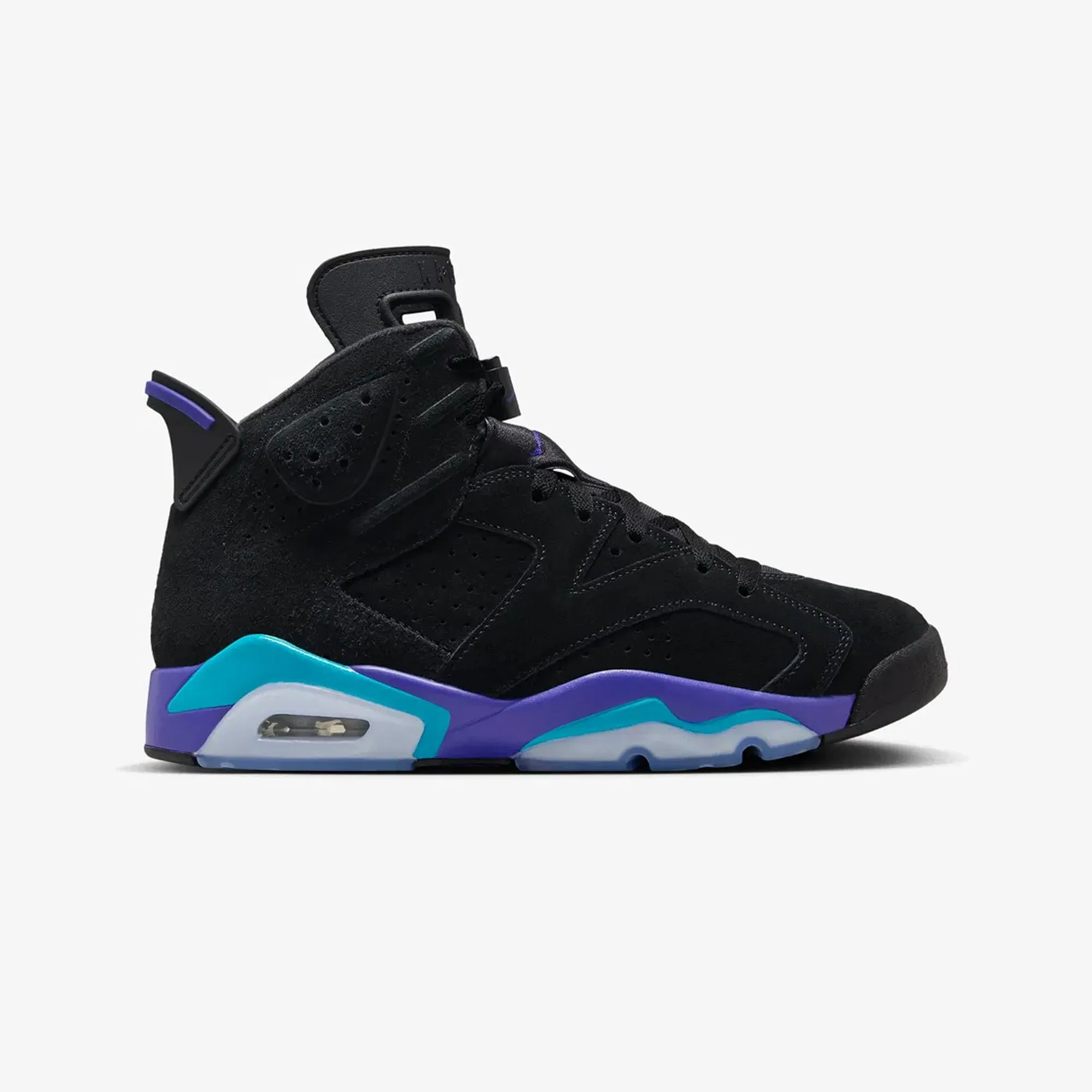 Jordan AIR JORDAN 6 RETRO { BLACK/BRIGHT CONCORD-AQUATONE