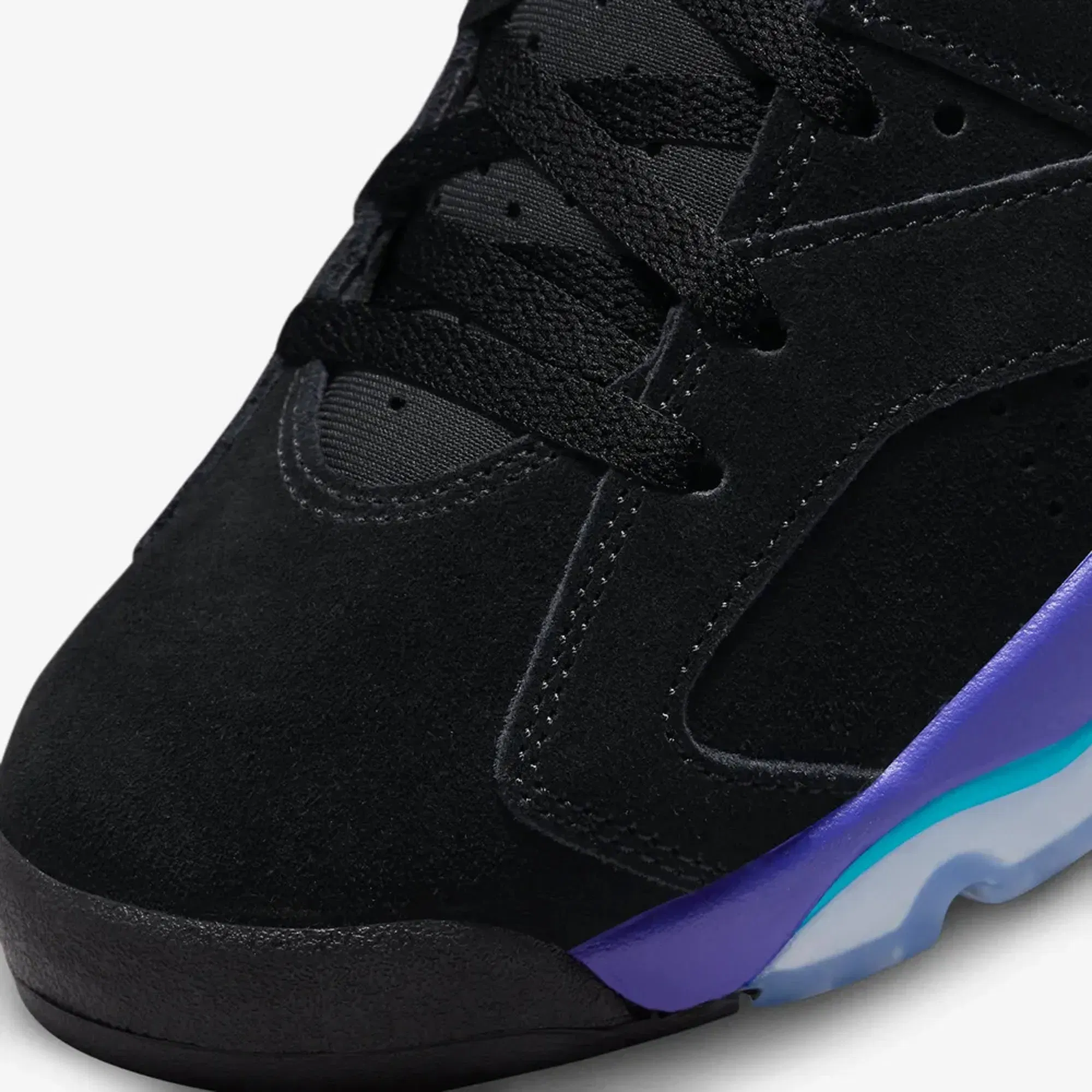 Jordan AIR JORDAN 6 RETRO { BLACK/BRIGHT CONCORD-AQUATONE