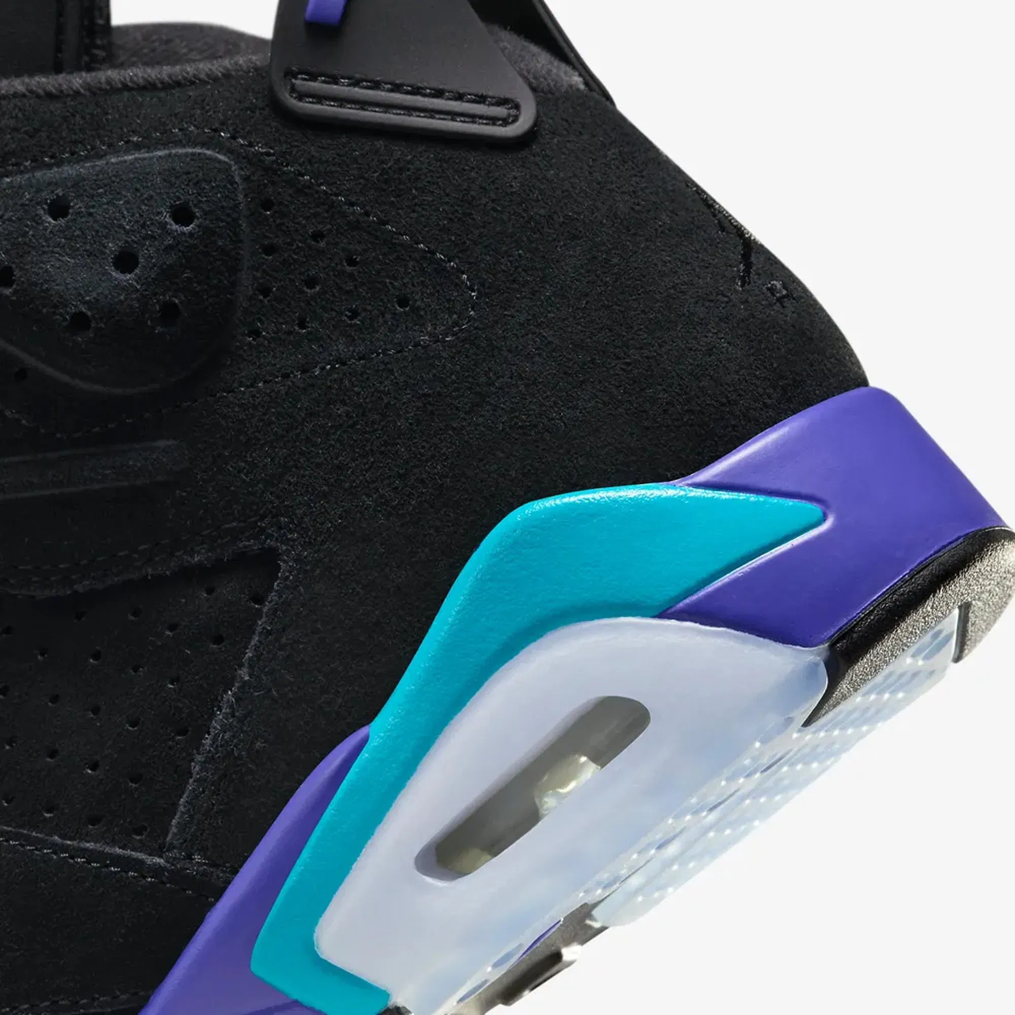 Jordan AIR JORDAN 6 RETRO { BLACK/BRIGHT CONCORD-AQUATONE