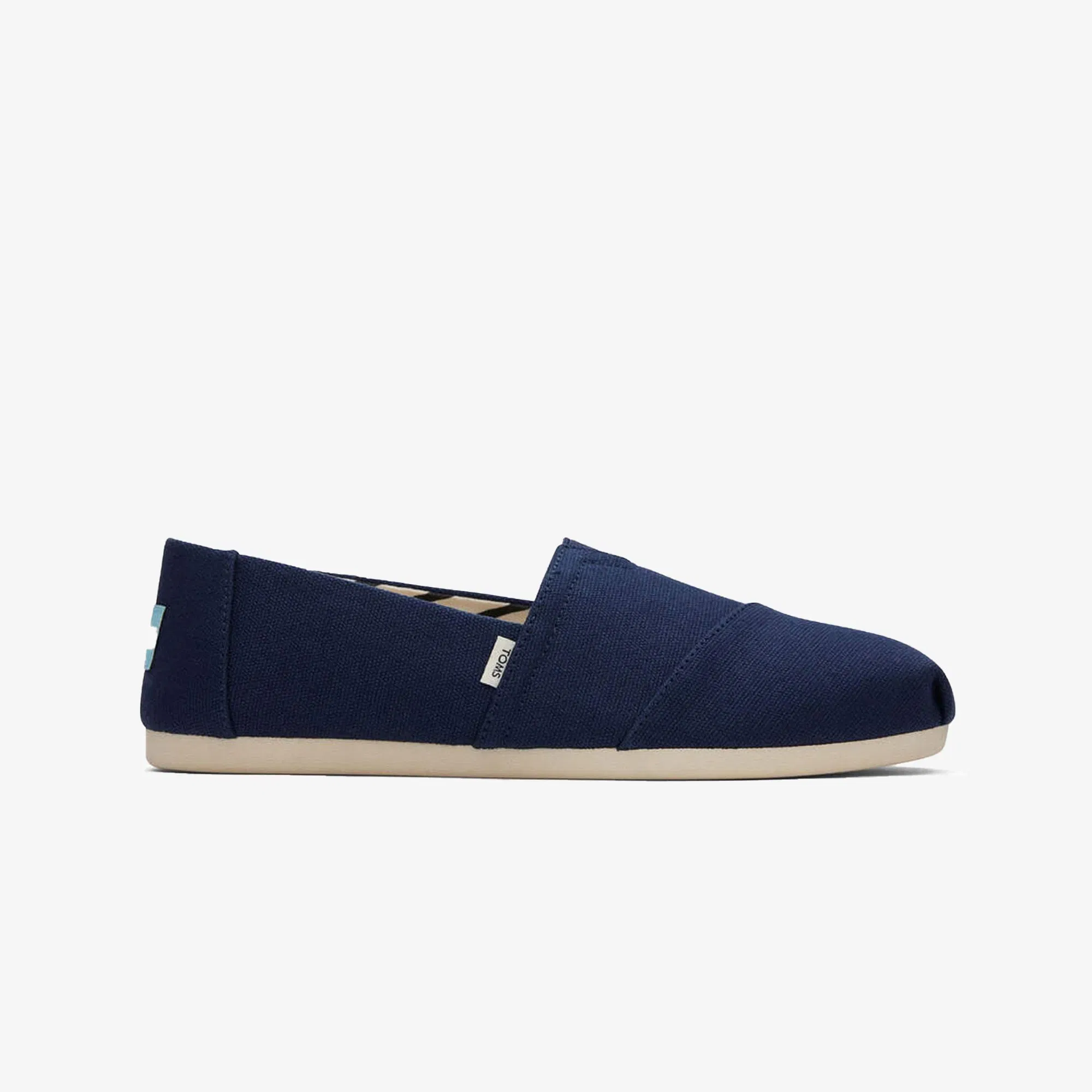 Toms ORGANIC COTTON DARK NAVY CANVAS SLIP ONS { NAVY