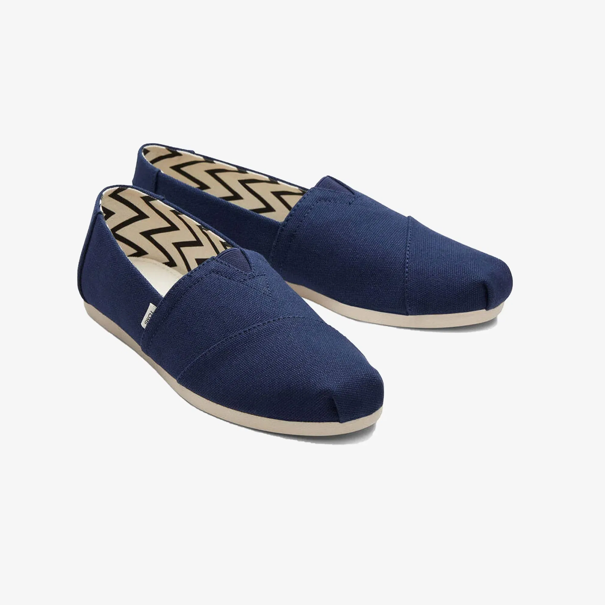 Toms ORGANIC COTTON DARK NAVY CANVAS SLIP ONS { NAVY