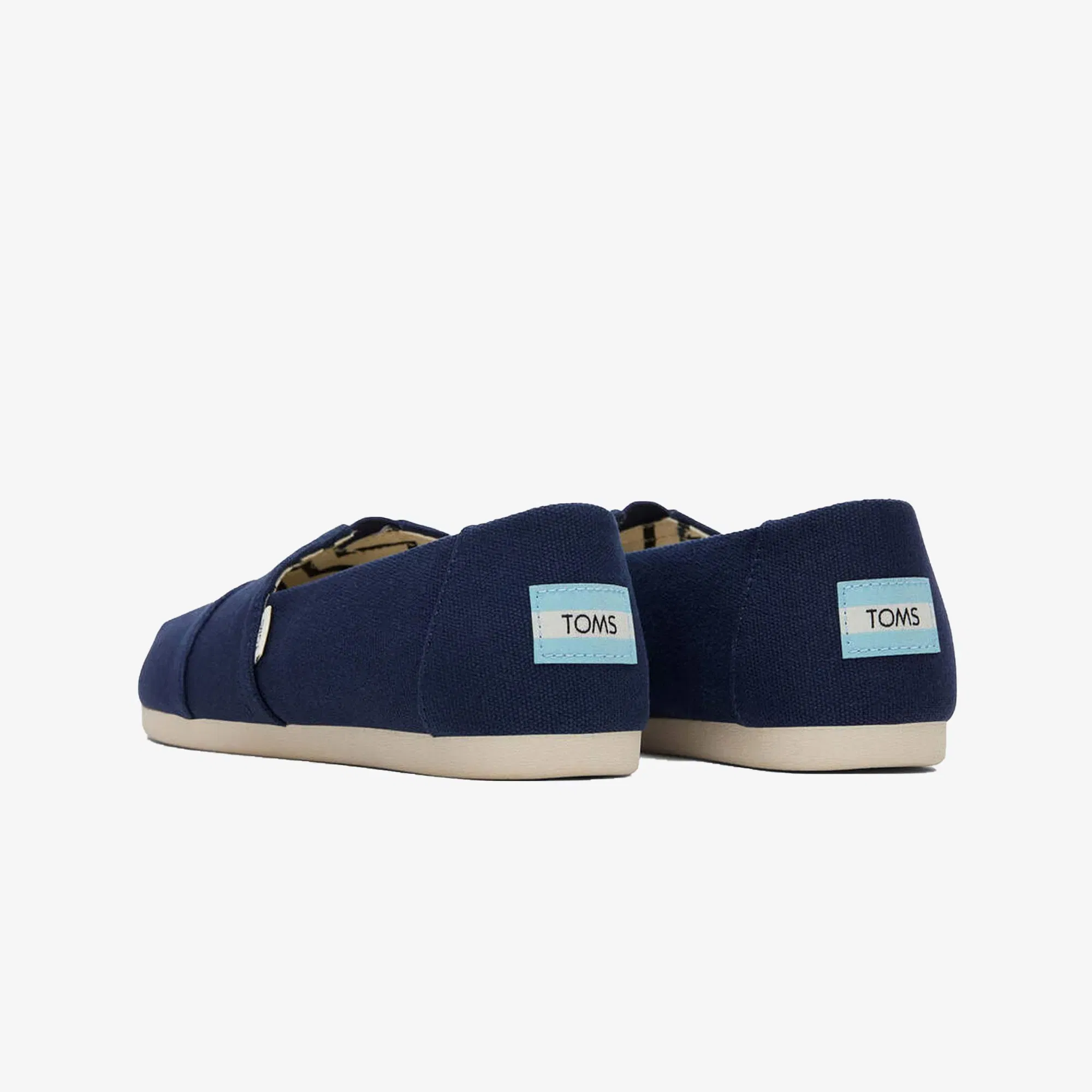 Toms ORGANIC COTTON DARK NAVY CANVAS SLIP ONS { NAVY