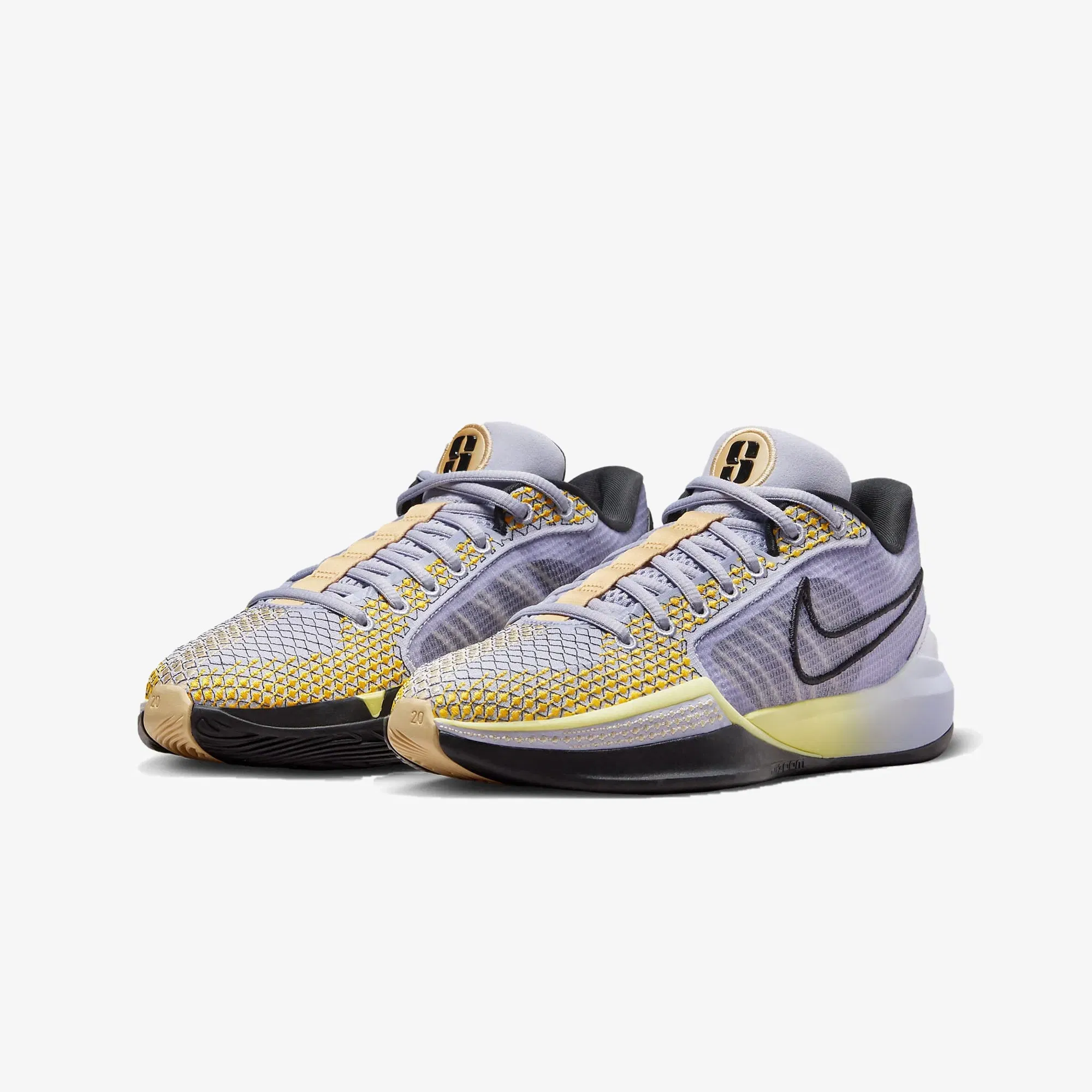 Nike SABRINA 1 "SPARK" EP { OXYGEN PURPLE/BLACK-LEMON CHIFFON