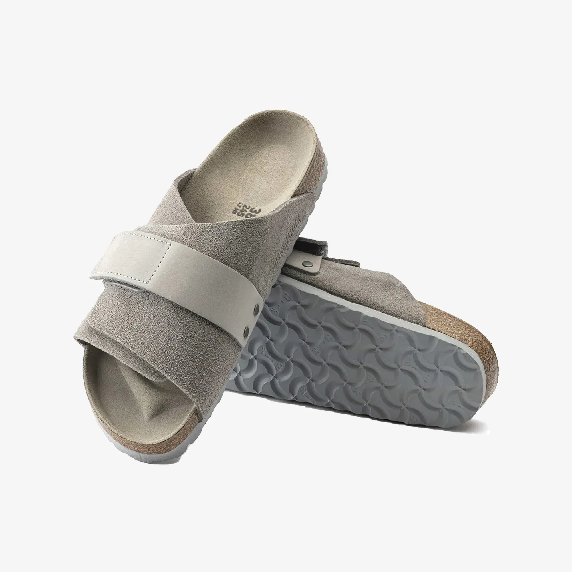 Birkenstock KYOTO NUBUCK/SUEDE LEATHER { GRAY