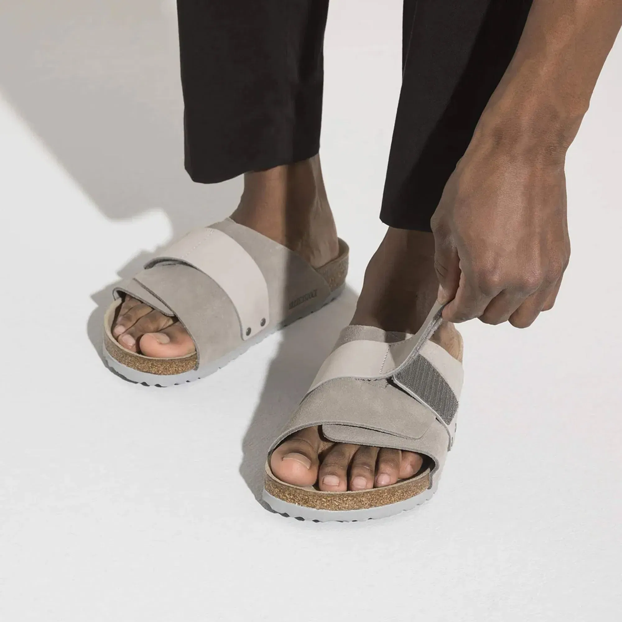 Birkenstock KYOTO NUBUCK/SUEDE LEATHER { GRAY