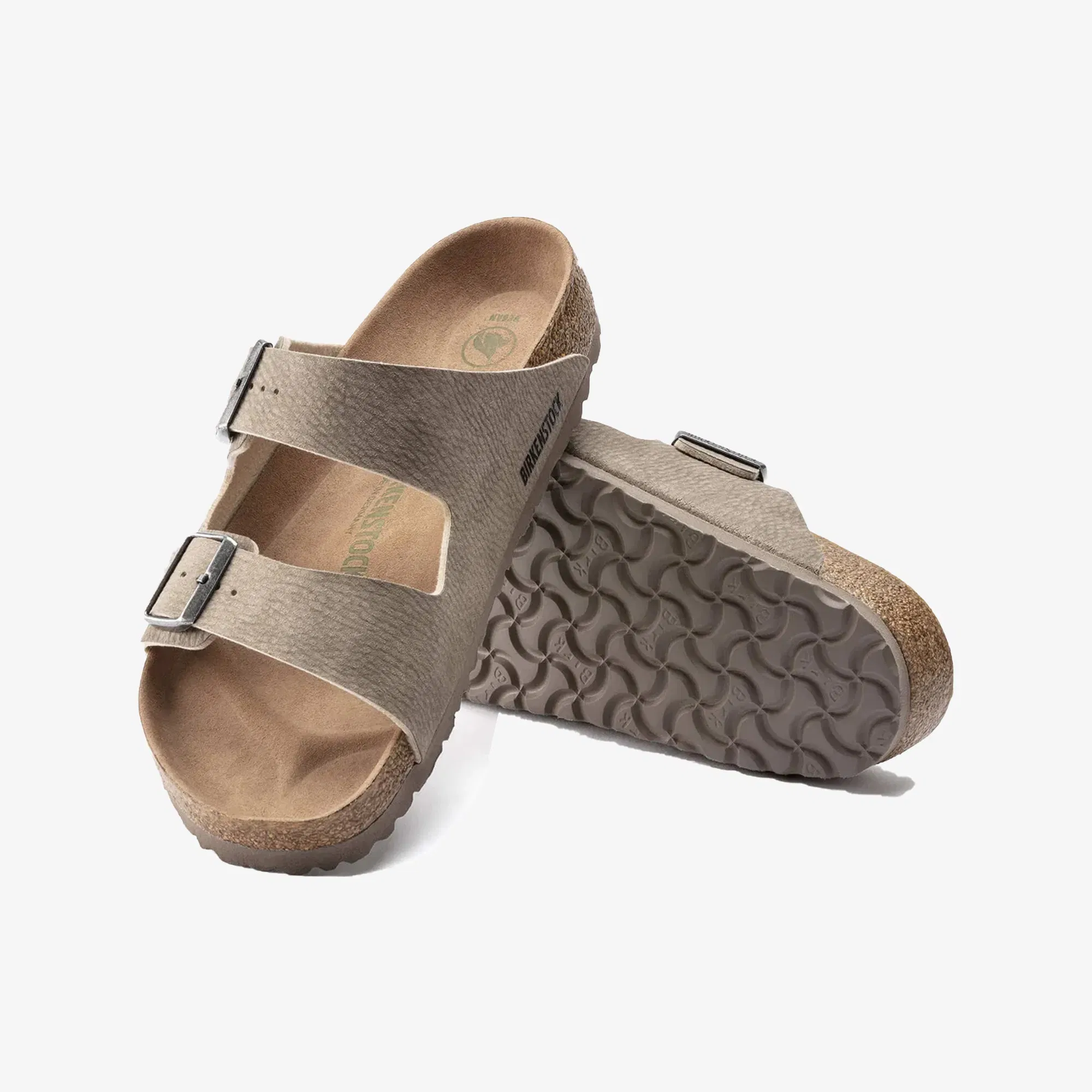 Birkenstock ARIZONA VEGAN MICRO FIBRE { BROWN