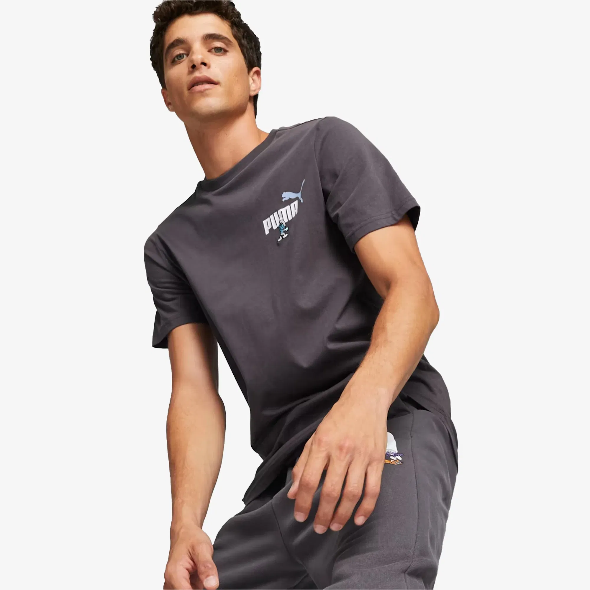 Puma THE SMURFS T-Shirt { DARK COAL