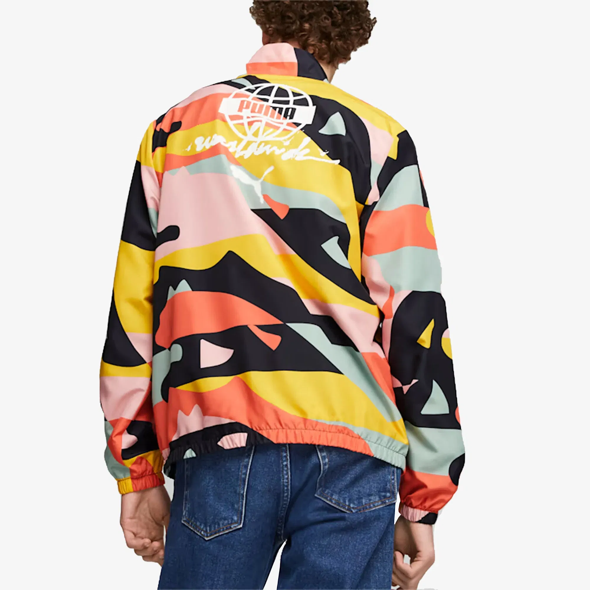 Puma WORLDWIDE WOVEN JACKET { BLACK