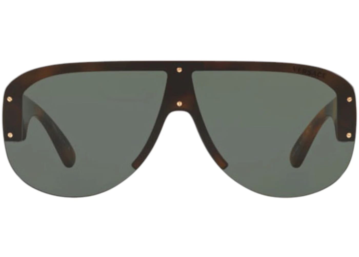 Versace Medusa Biggie Shield Sunglasses Tortoise/Green (VE4391-531771)