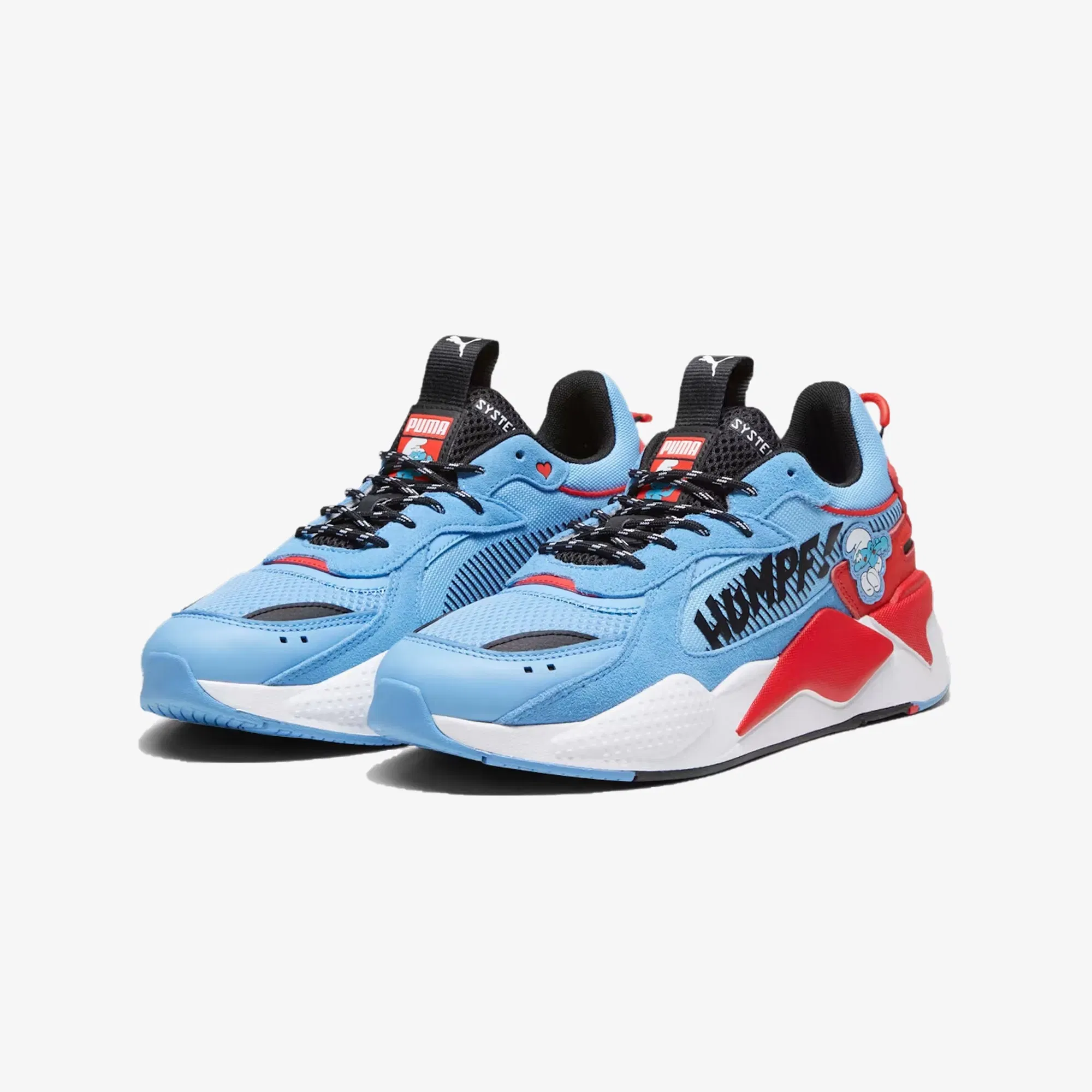 Puma THE SMURFS RS-X { TEAM LIGHT BLUE/RED