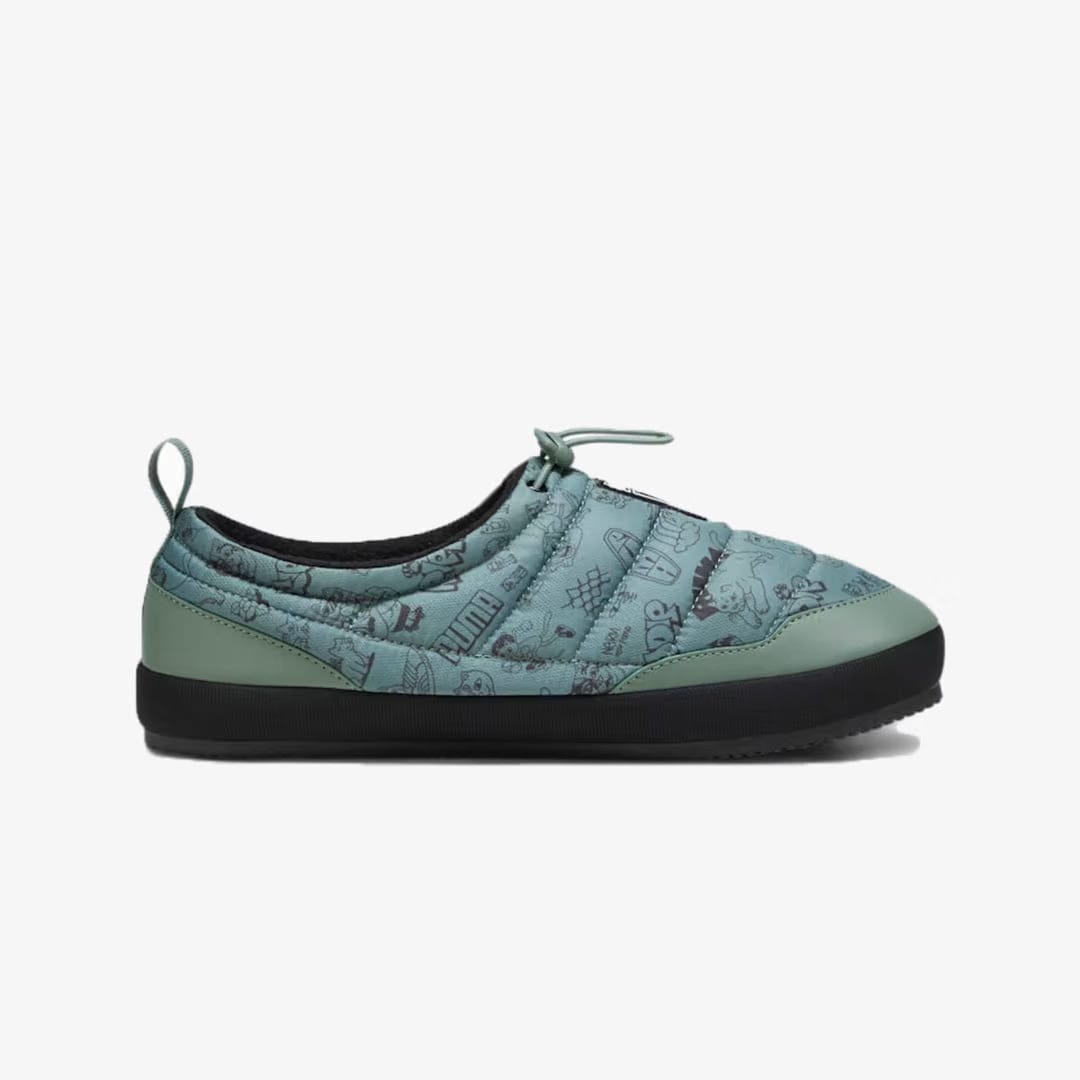 Puma RIPNDIP TURF PLUS SLIPPERS { BLACK/GREY