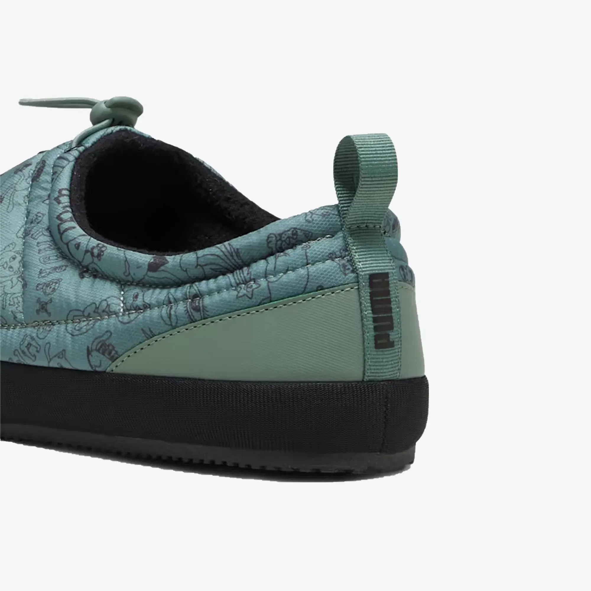 Puma RIPNDIP TURF PLUS SLIPPERS { BLACK/GREY