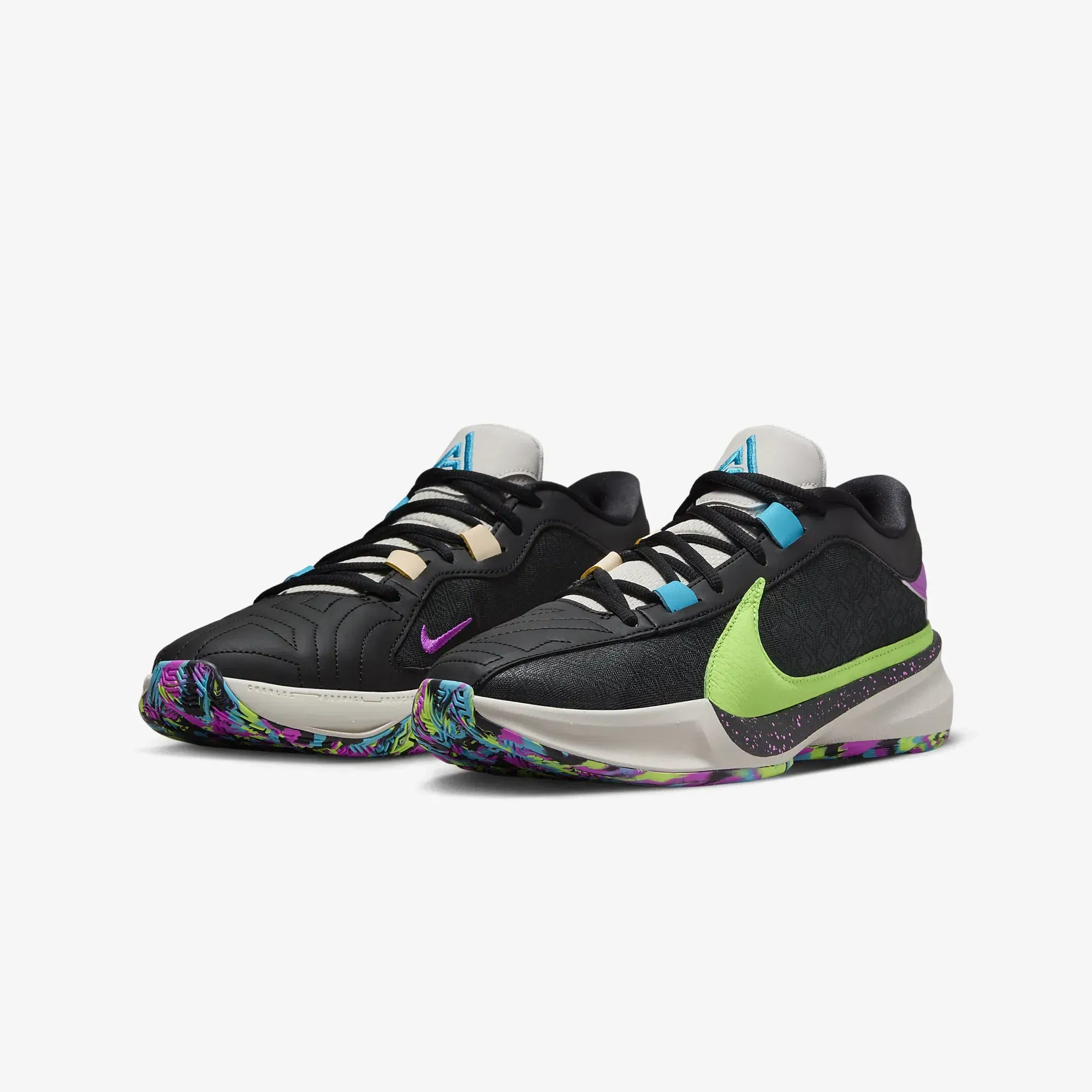Nike FREAK 5 EP { BLACK/PHANTOM-FUCHSIA DREAM-BALTIC BLUE