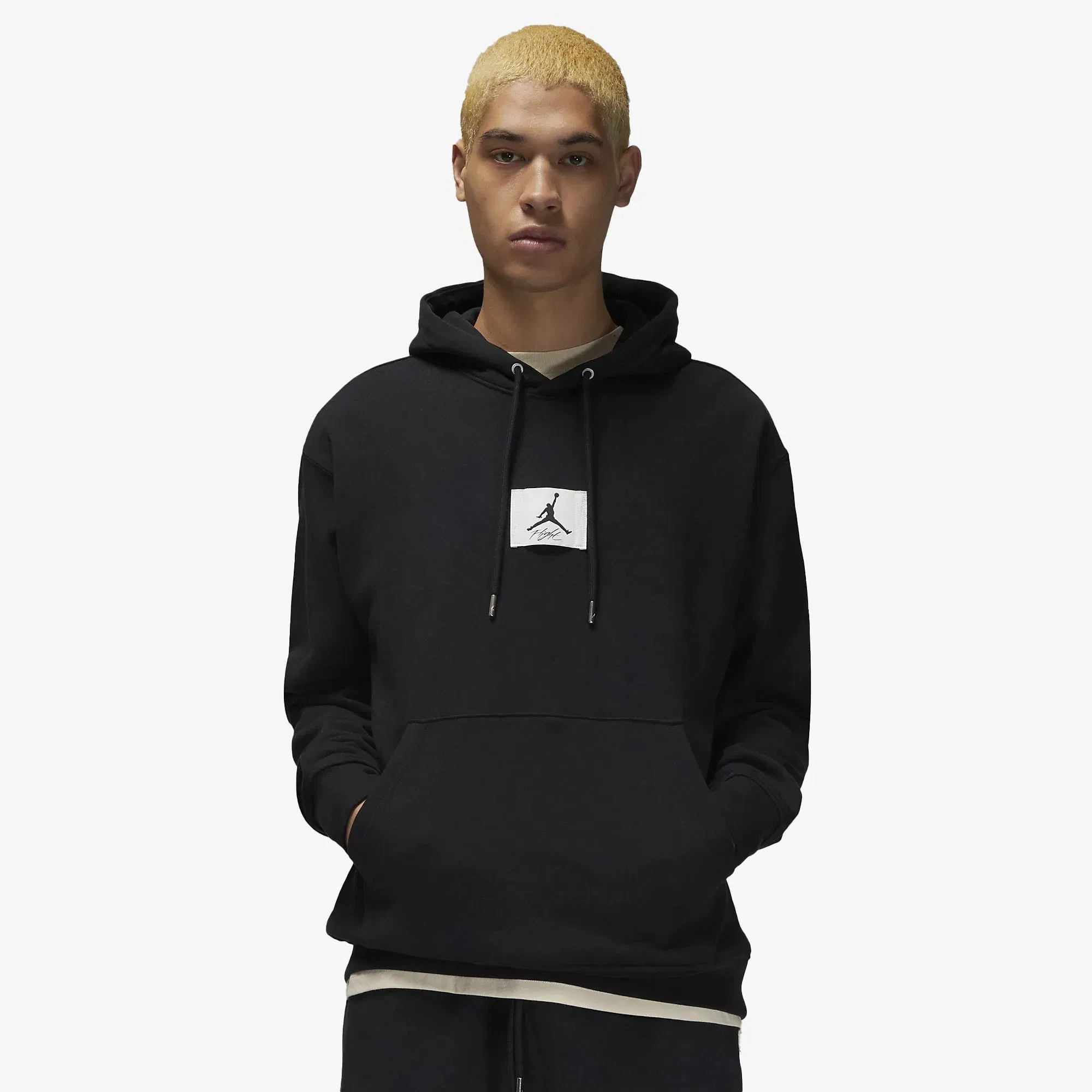 Jordan FLIGHT FLEECE { BLACK/SAIL
