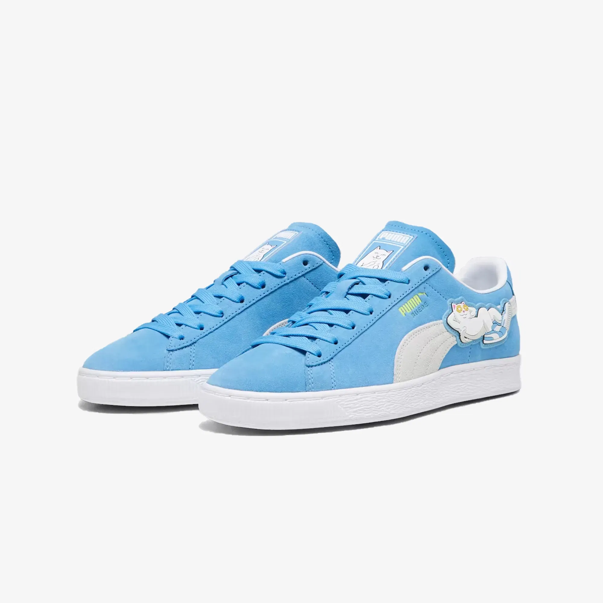 Puma RIPNDIP SUEDE BLUE SNEAKERS { REGAL BLUE/WHITE