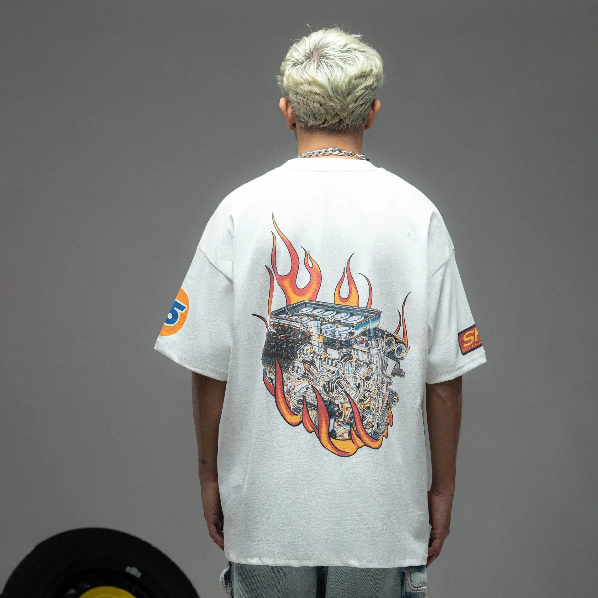 Superkicks BUMPER STICKER T-Shirt { OFF WHITE