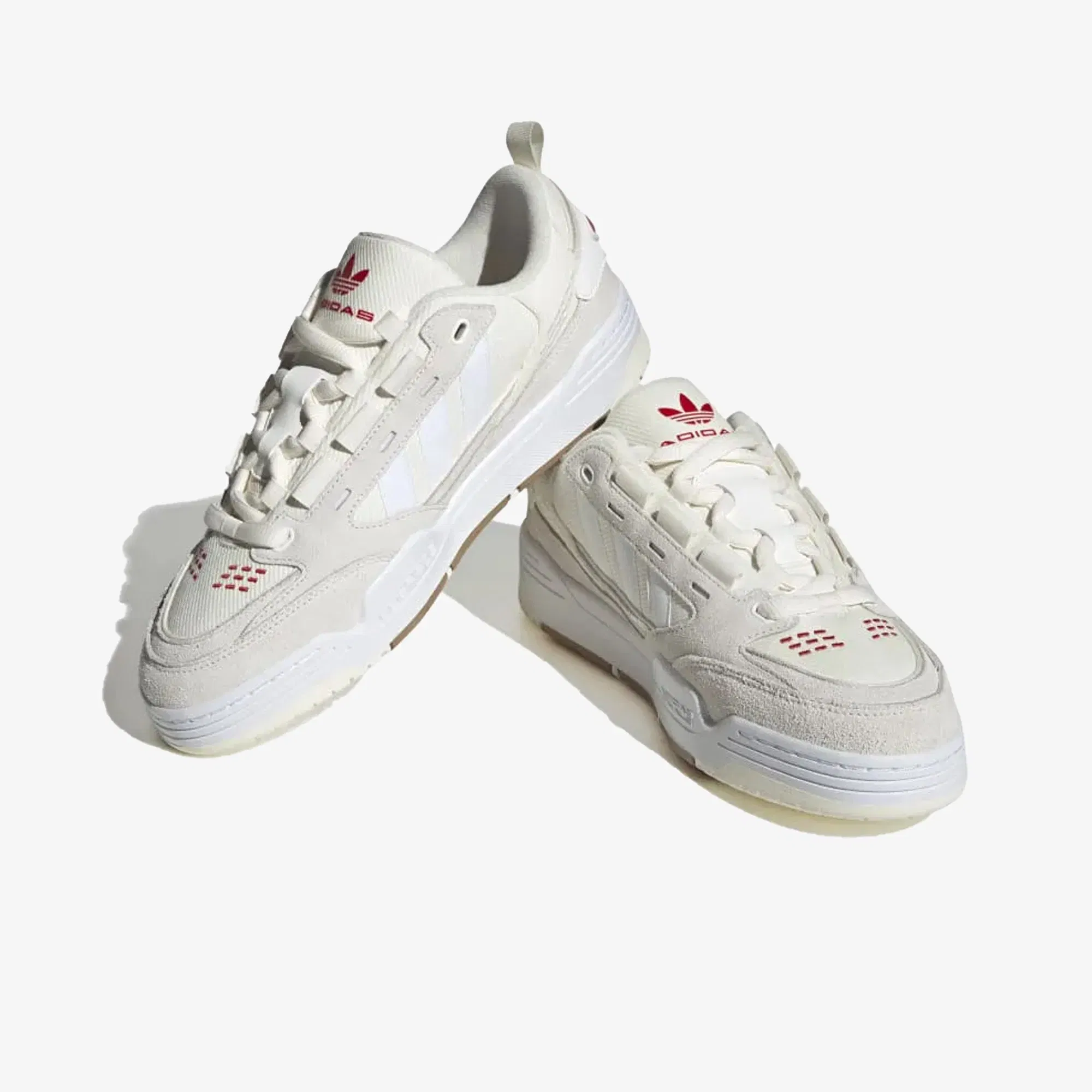 Adidas Originals ADI2000 { CORE WHITE/FTWR WHITE/COLLEGIATE RED