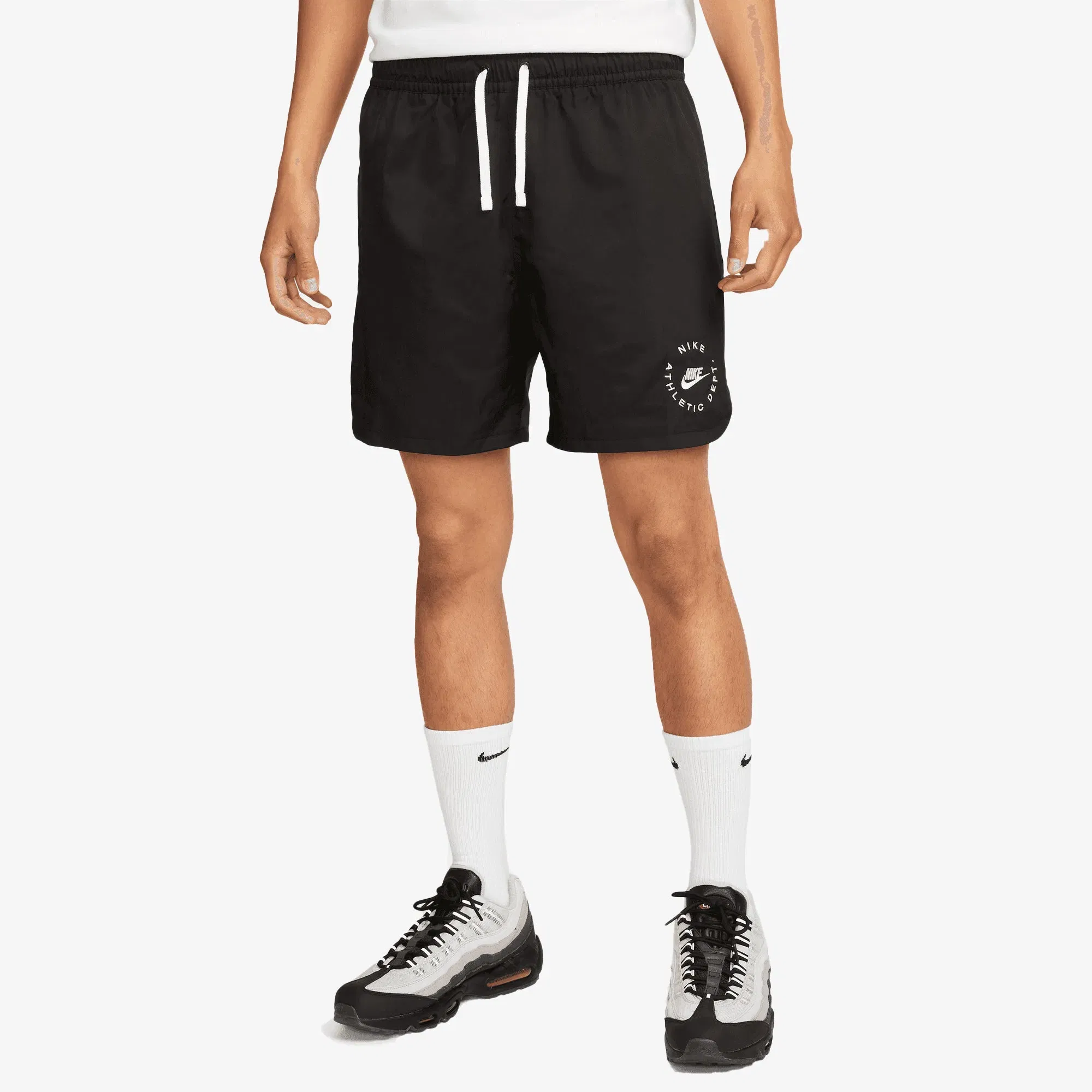 Nike AS M NK WVN LND FLOW SHORT NCP { BLACK/WHITE