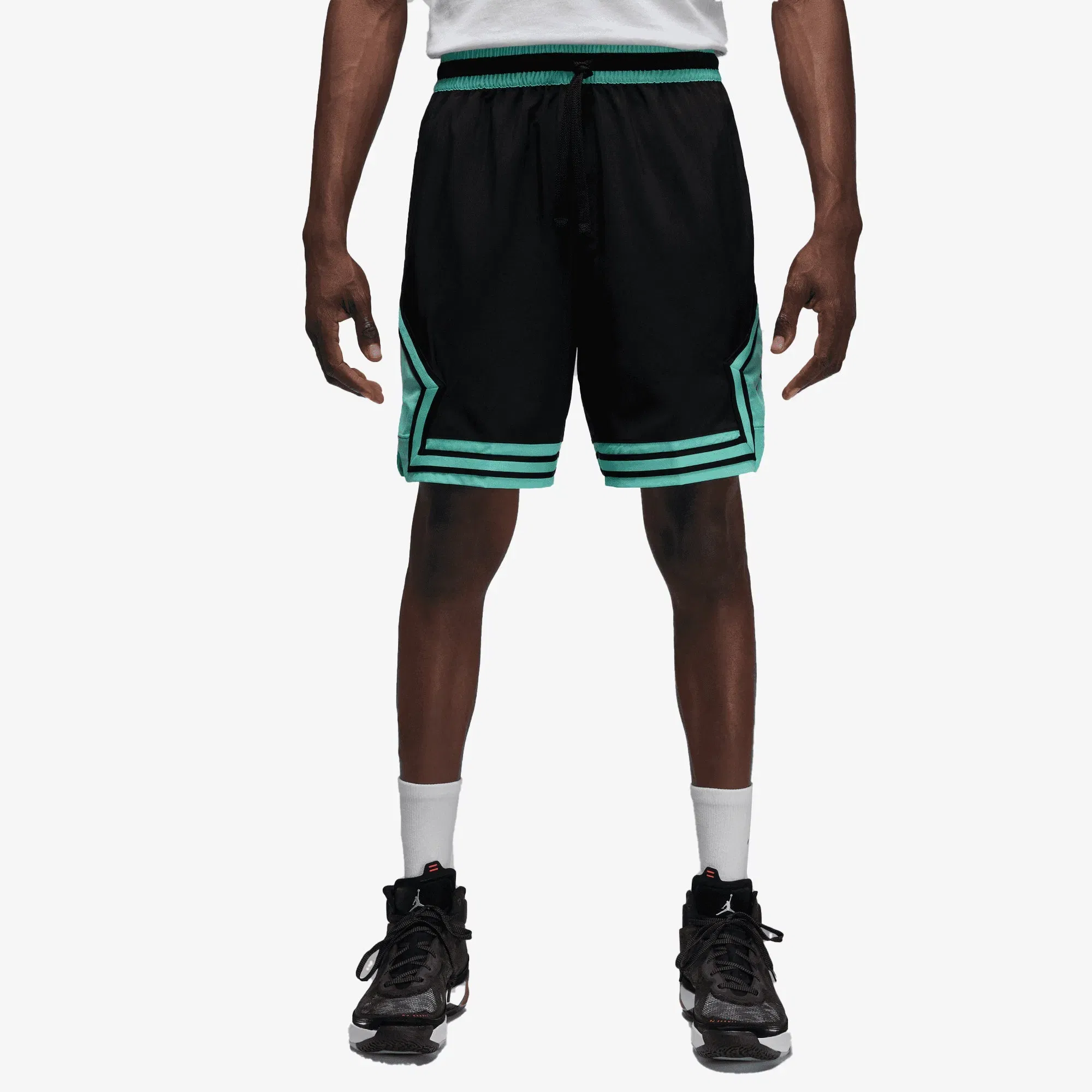 Jordan WOVEN DIAMOND SHORTS { BLACK/TROPICAL TWIST/BLACK