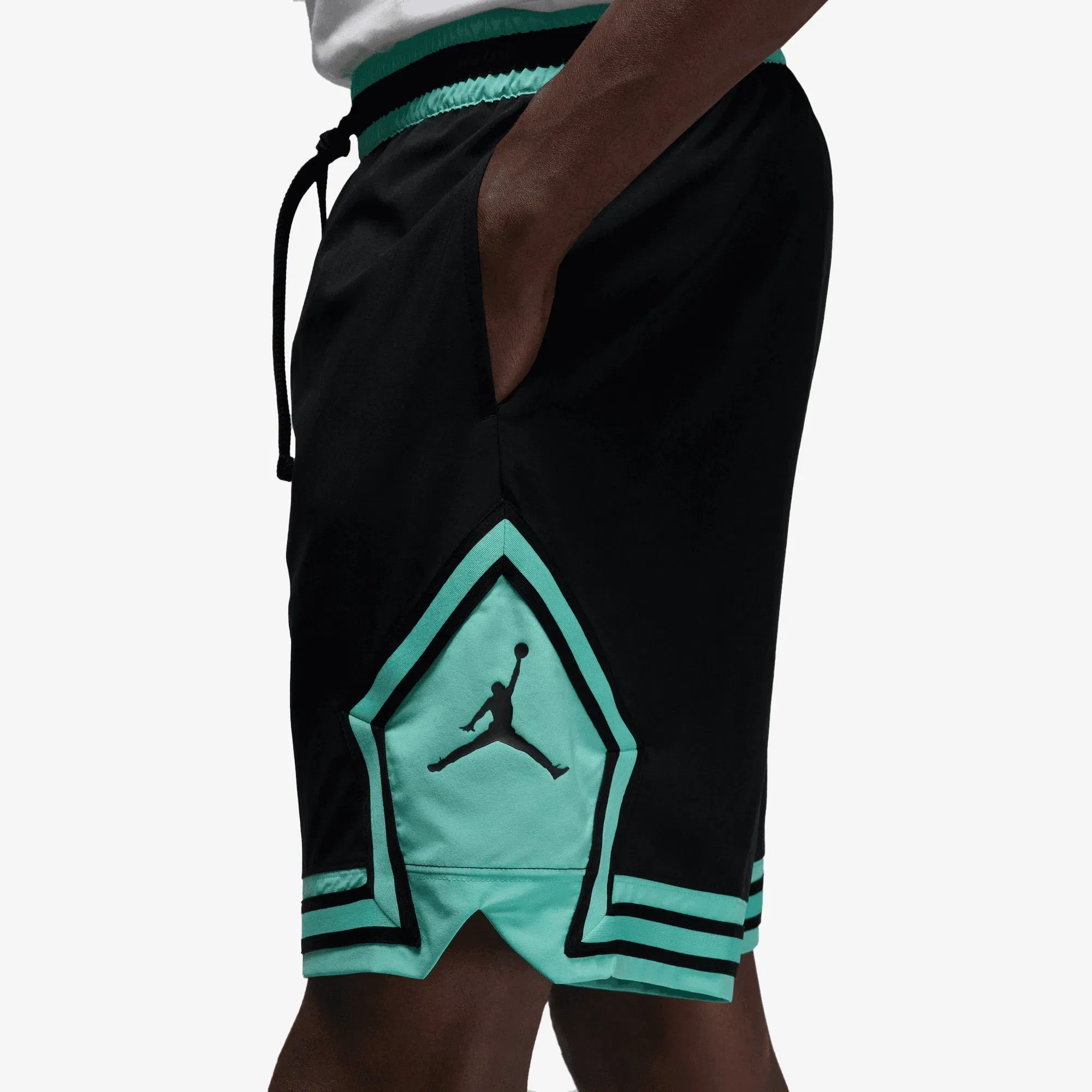 Jordan WOVEN DIAMOND SHORTS { BLACK/TROPICAL TWIST/BLACK