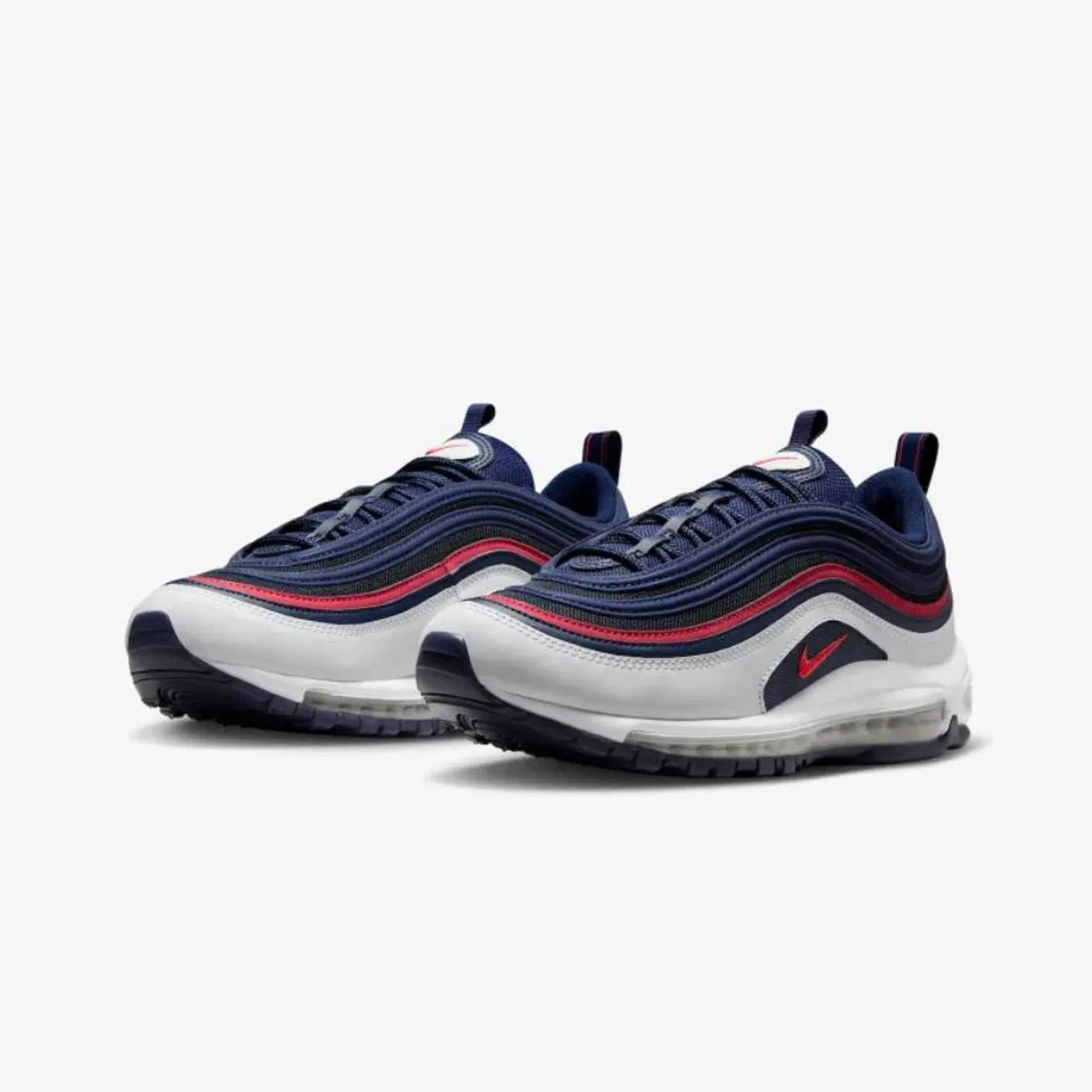 Nike AIR MAX 97 { MIDNIGHT NAVY/TRACK RED-OBSIDIAN