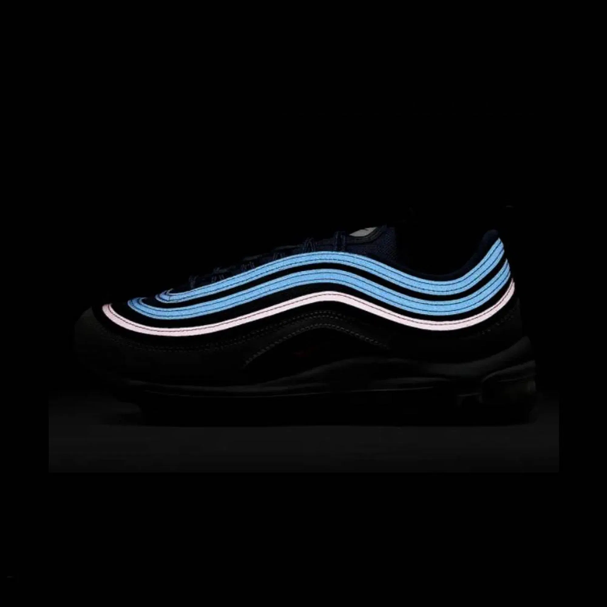 Nike AIR MAX 97 { MIDNIGHT NAVY/TRACK RED-OBSIDIAN