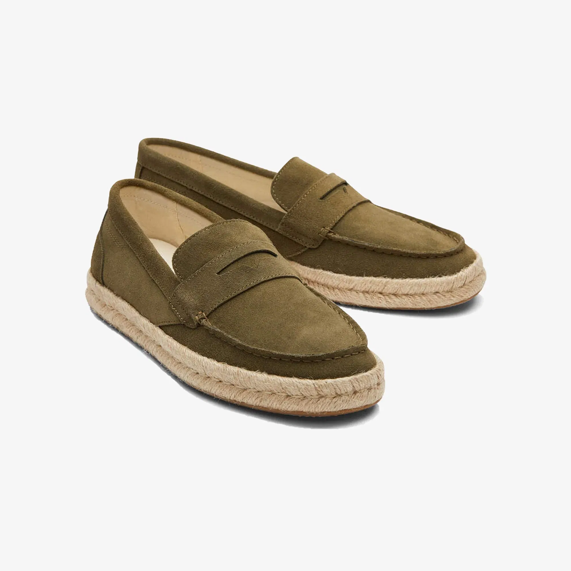 Toms JUTE WRAP BOAT { OLIVE